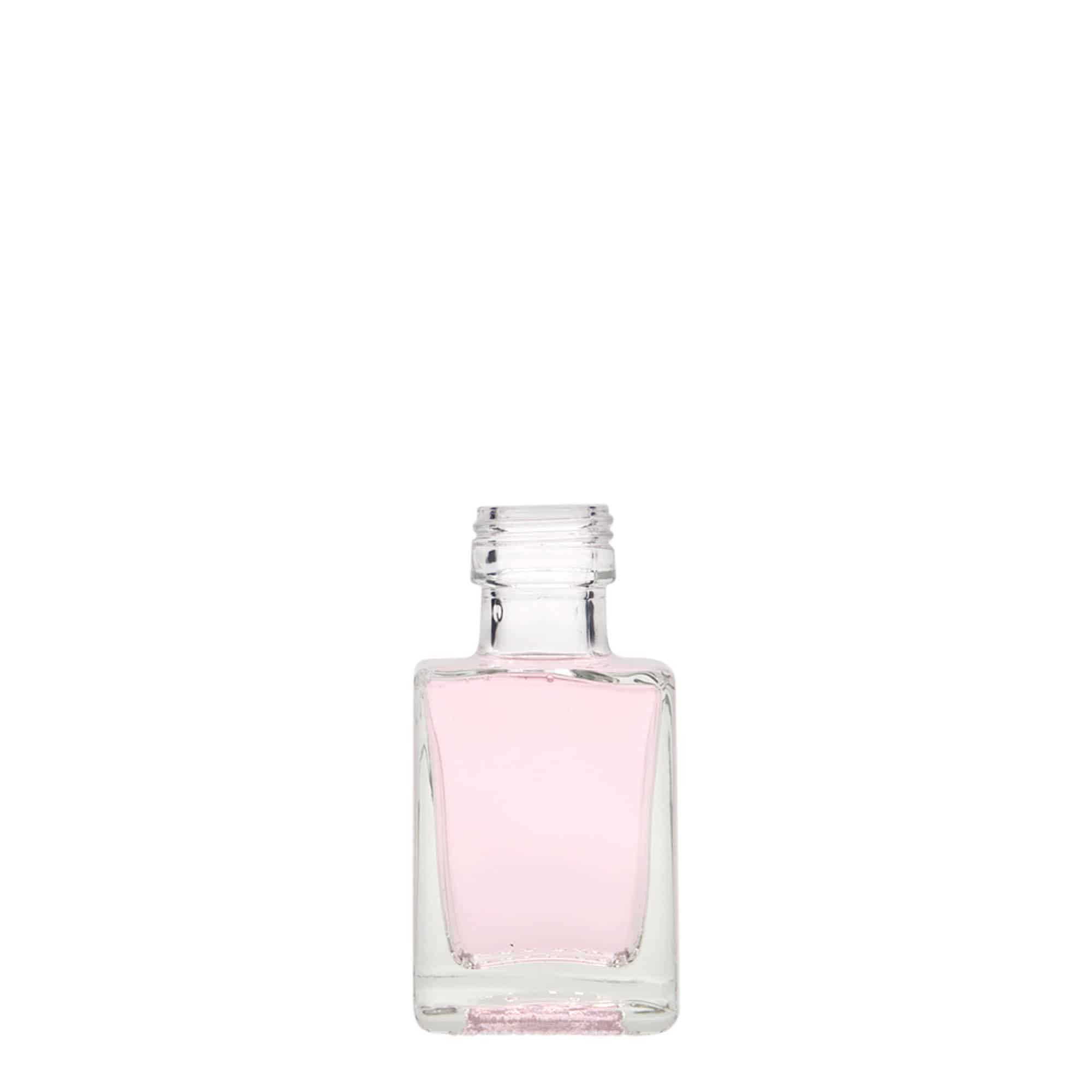 50 ml γυάλινο μπουκάλι 'Cube', τετράγωνο, στόμιο: PP 24