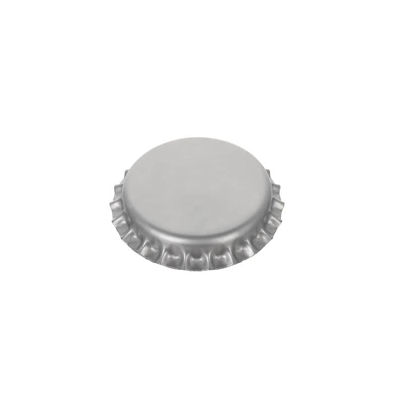 Μεταλλική τάπα 29 mm, μεταλλική, ασημί