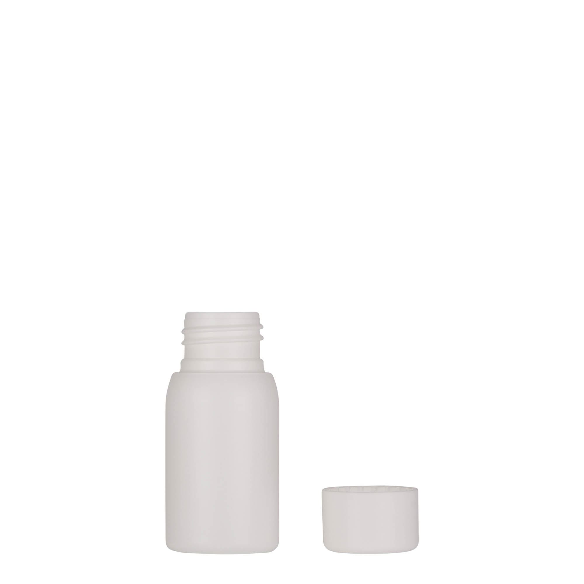 30 ml πλαστικό μπουκάλι 'Tuffy', HDPE, λευκό, στόμιο: 24/410