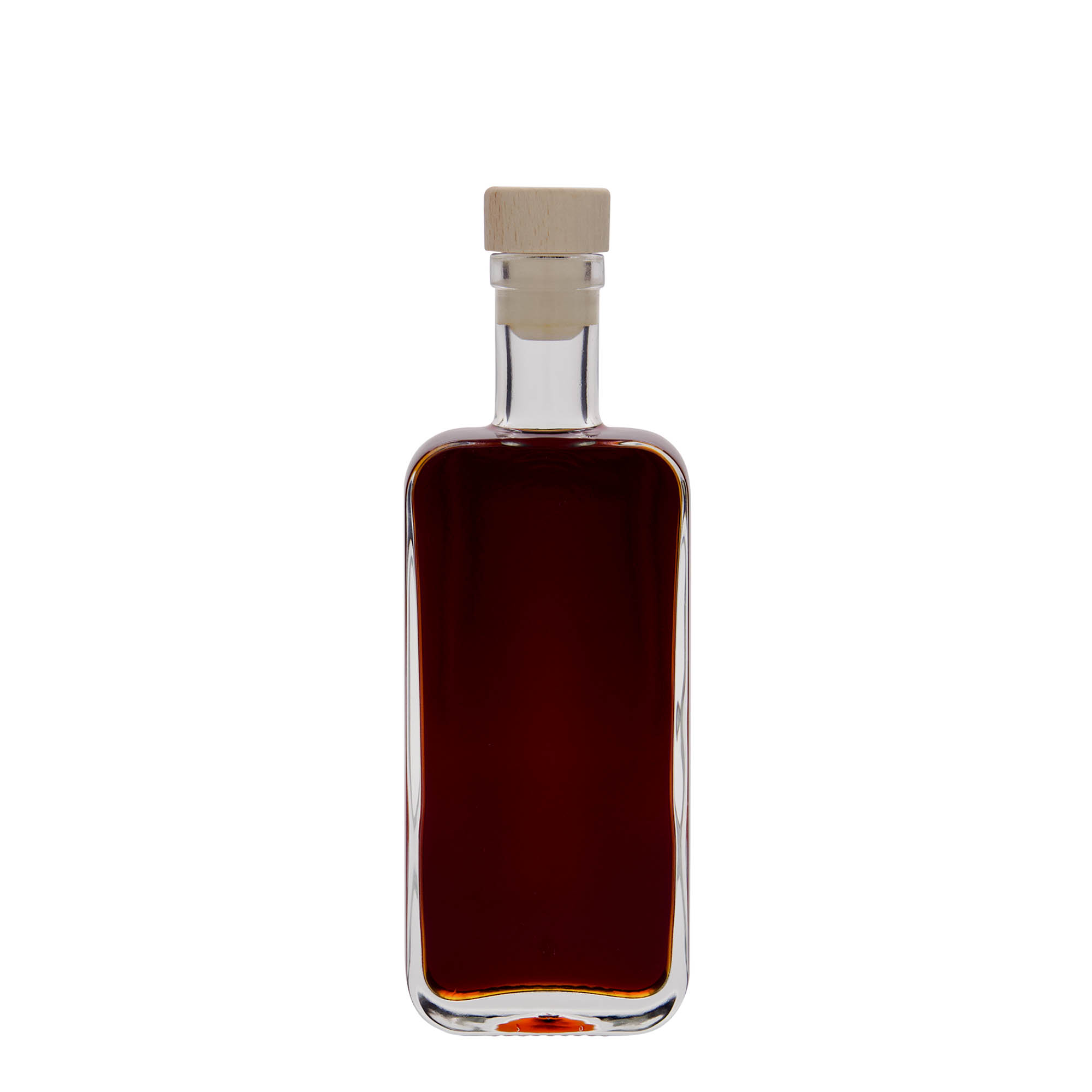 200 ml γυάλινο μπουκάλι 'Nice', ορθογώνιο, στόμιο: φελλός