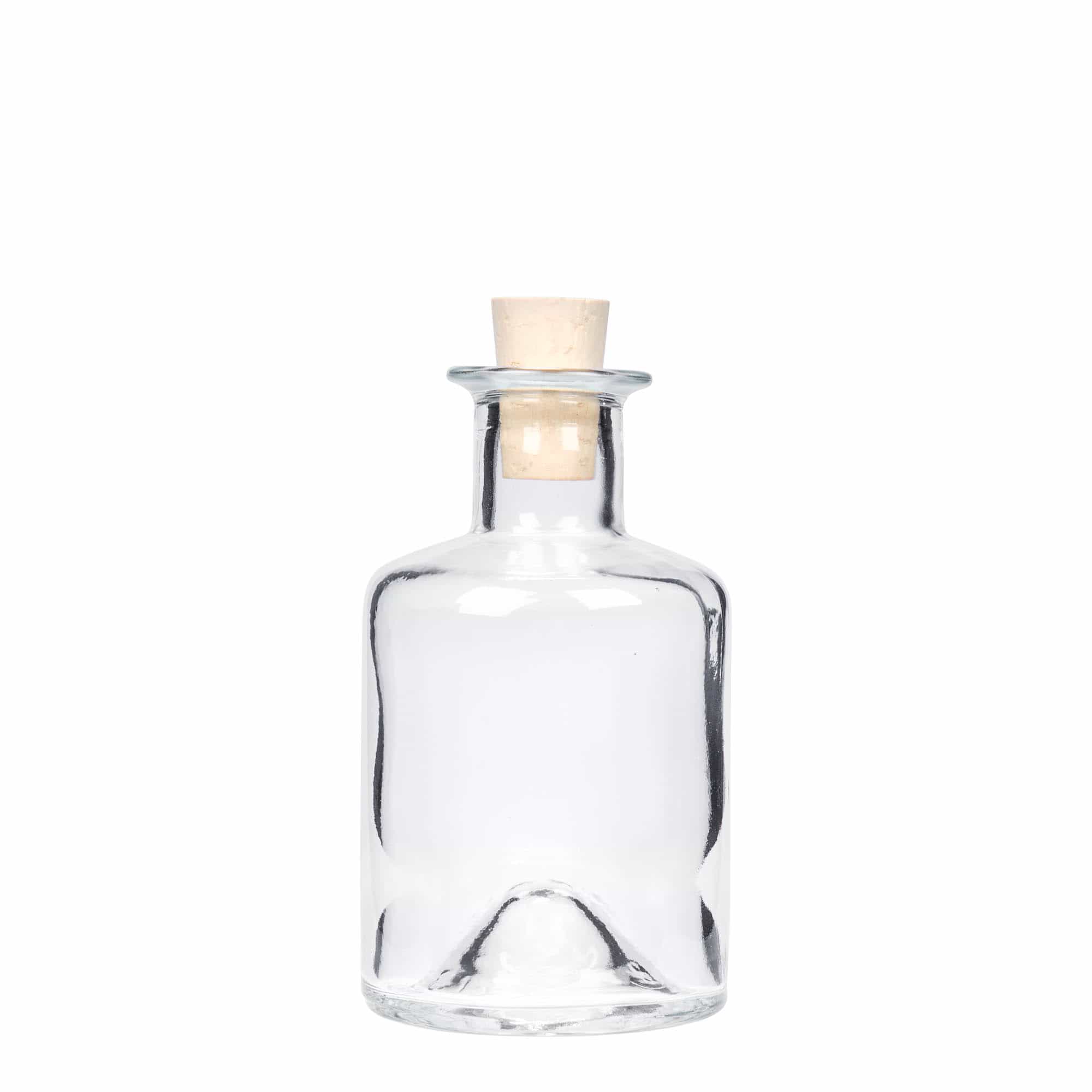 200 ml γυάλινο μπουκάλι φαρμακοποιού, στόμιο: φελλός