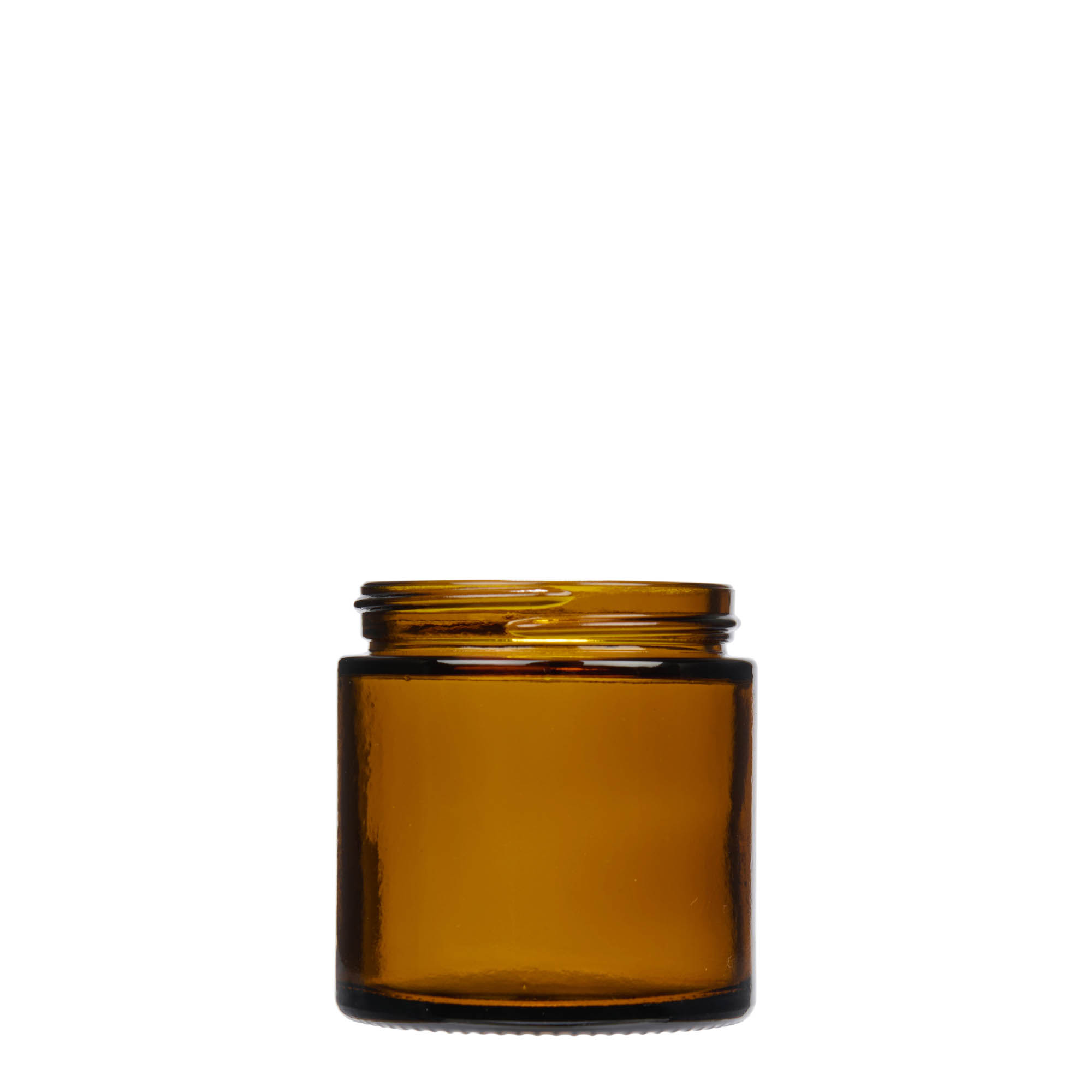 120 ml βαζάκι 'Brown Line', γυαλί, καφέ, στόμιο: βιδωτό καπάκι