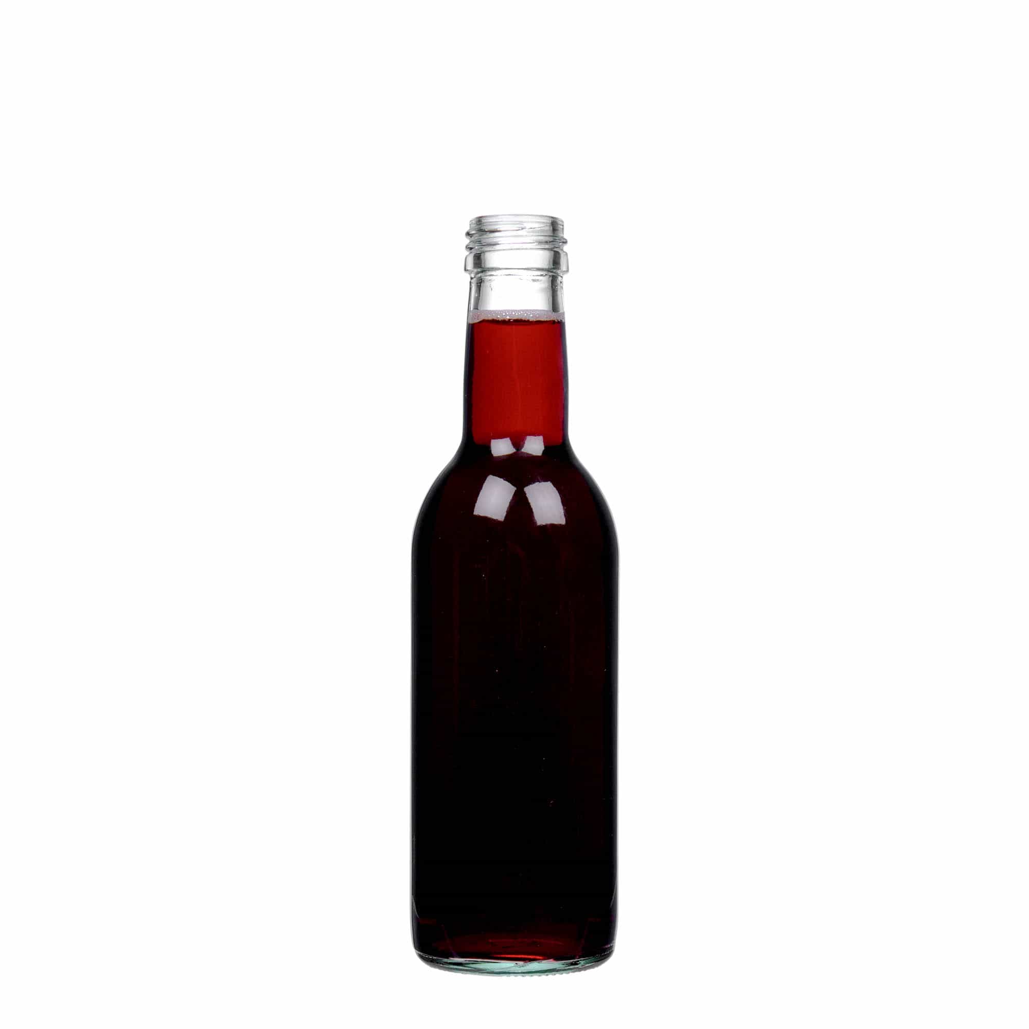 Γυάλινο μπουκάλι 'Bordeaux' 250 ml, στόμιο: PP 28