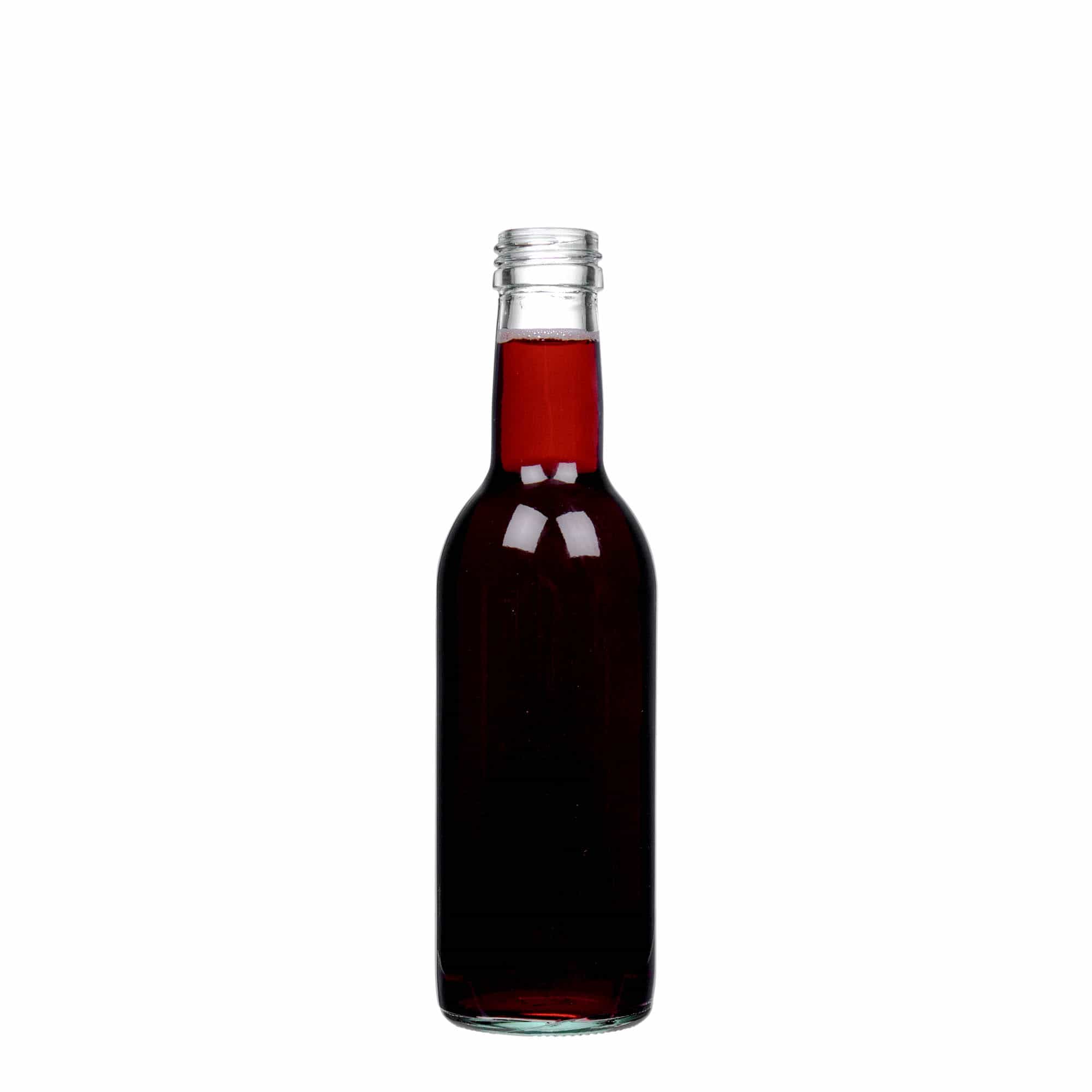 250 ml γυάλινο μπουκάλι 'Bordeaux', στόμιο: PP 28 250 ml γυάλινο μπουκάλι 'Bordeaux', στόμιο: PP 28