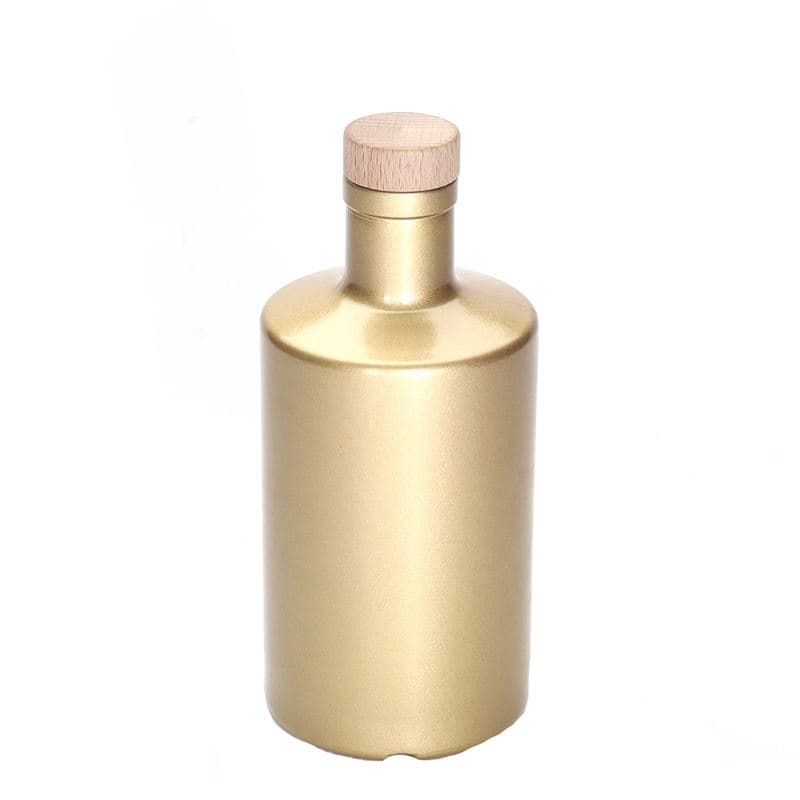 Γυάλινο μπουκάλι 'Caroline' 500 ml, χρυσό, στόμιο: φελλός Γυάλινο μπουκάλι 'Caroline' 500 ml, χρυσό, στόμιο: φελλός