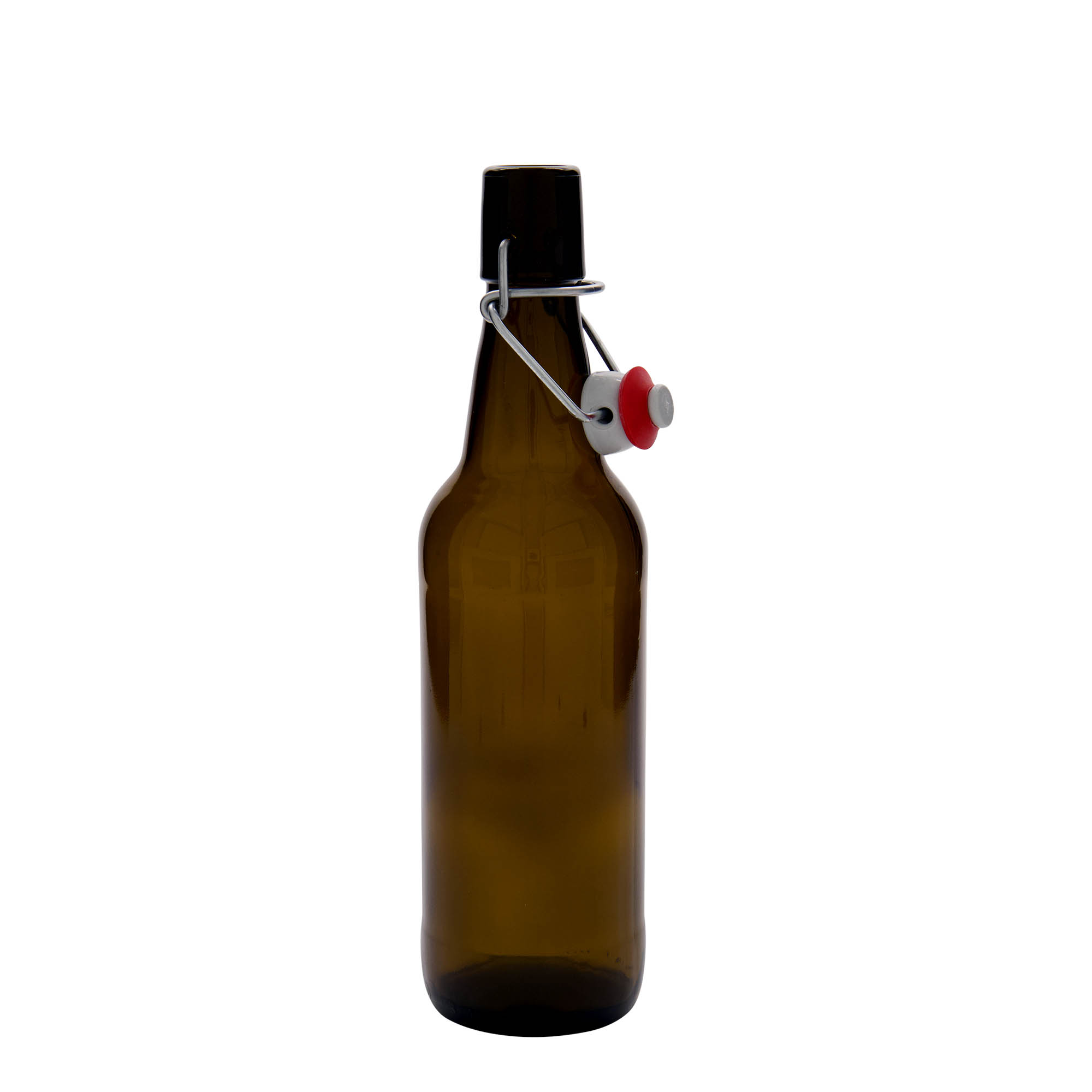 500 ml μπουκάλι μπύρας, γυαλί, καφέ, στόμιο: κούμπωμα με αγκράφα