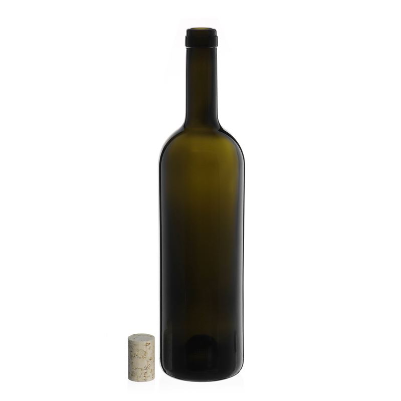Μπουκάλι κρασιού 'Golia' 750 ml, πράσινο αντικέ, στόμιο: φελλός