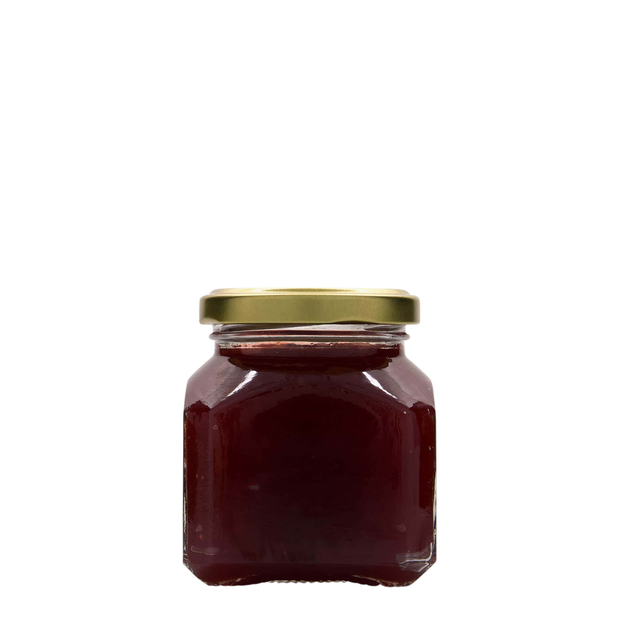 212 ml τετράγωνο γυάλινο βάζο 'Μιλάνο', στόμιο: Twist-Off (TO 58)