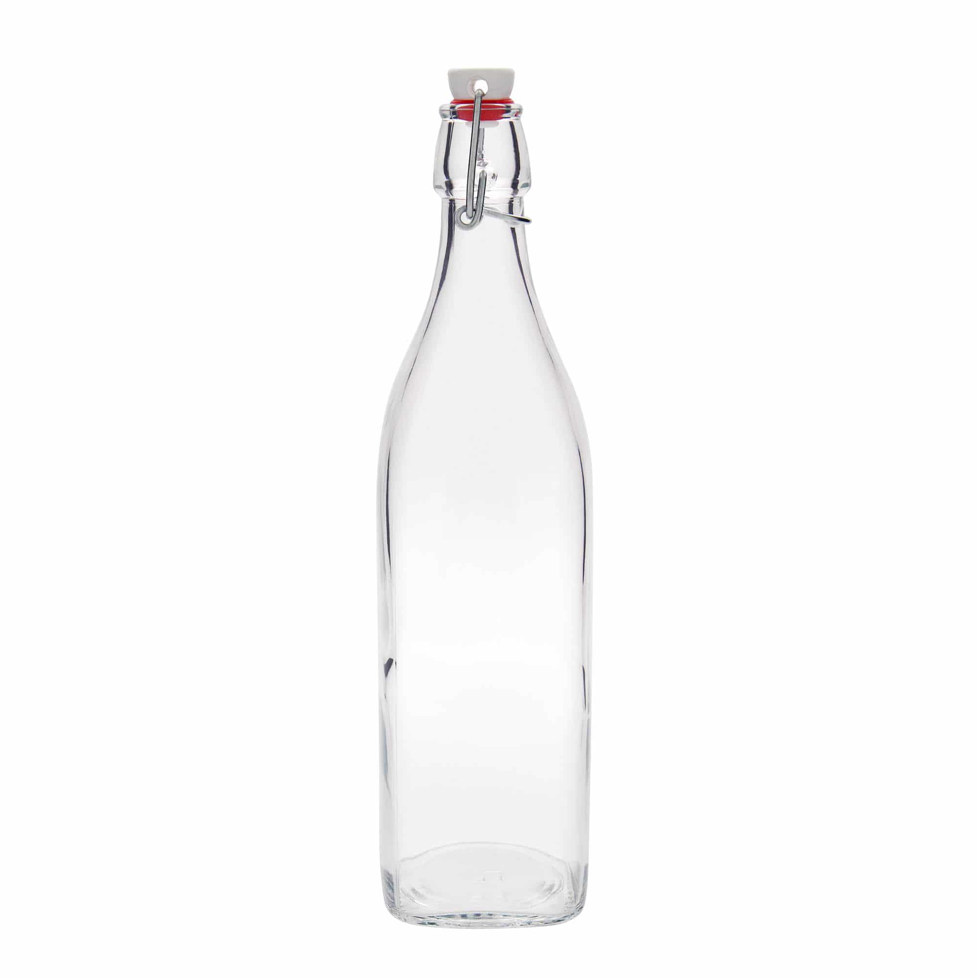 Γυάλινο μπουκάλι 'Swing' 1.000 ml, τετράγωνο, στόμιο: μηχανικό πώμα Γυάλινο μπουκάλι 'Swing' 1.000 ml, τετράγωνο, στόμιο: μηχανικό πώμα