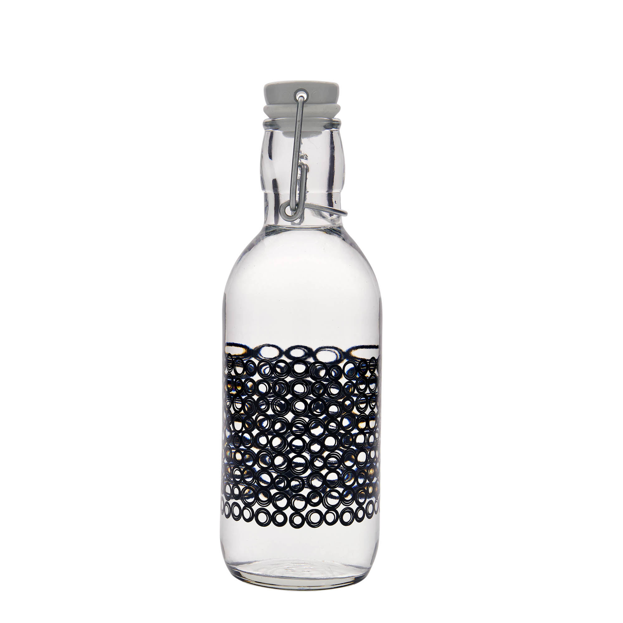 500 ml γυάλινο μπουκάλι 'Emilia', σχέδιο: Circola nero, στόμιο: κλείσιμο με μηχανισμό αρπάγης 500 ml γυάλινο μπουκάλι 'Emilia', σχέδιο: Circola nero, στόμιο: κλείσιμο με μηχανισμό αρπάγης