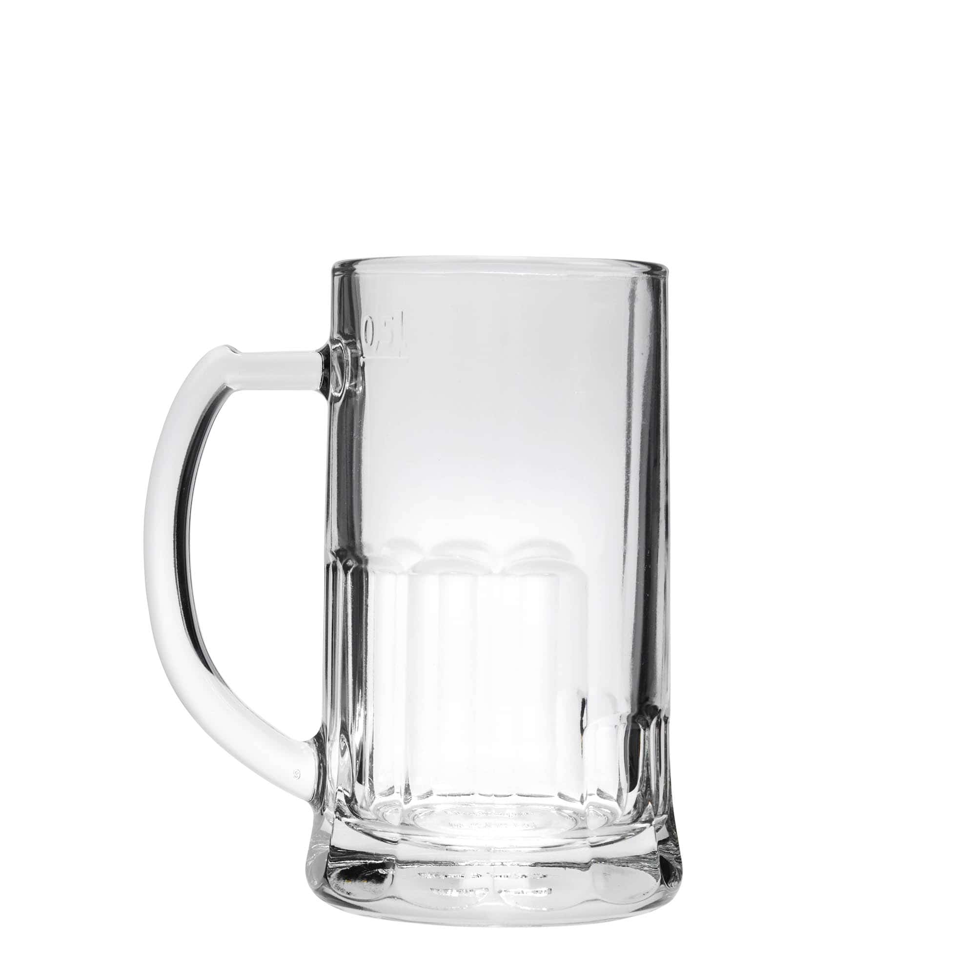Ποτήρι μπύρας με χερούλι 'Ευρώπη' 500 ml, γυάλινο Ποτήρι μπύρας με χερούλι 'Ευρώπη' 500 ml, γυάλινο
