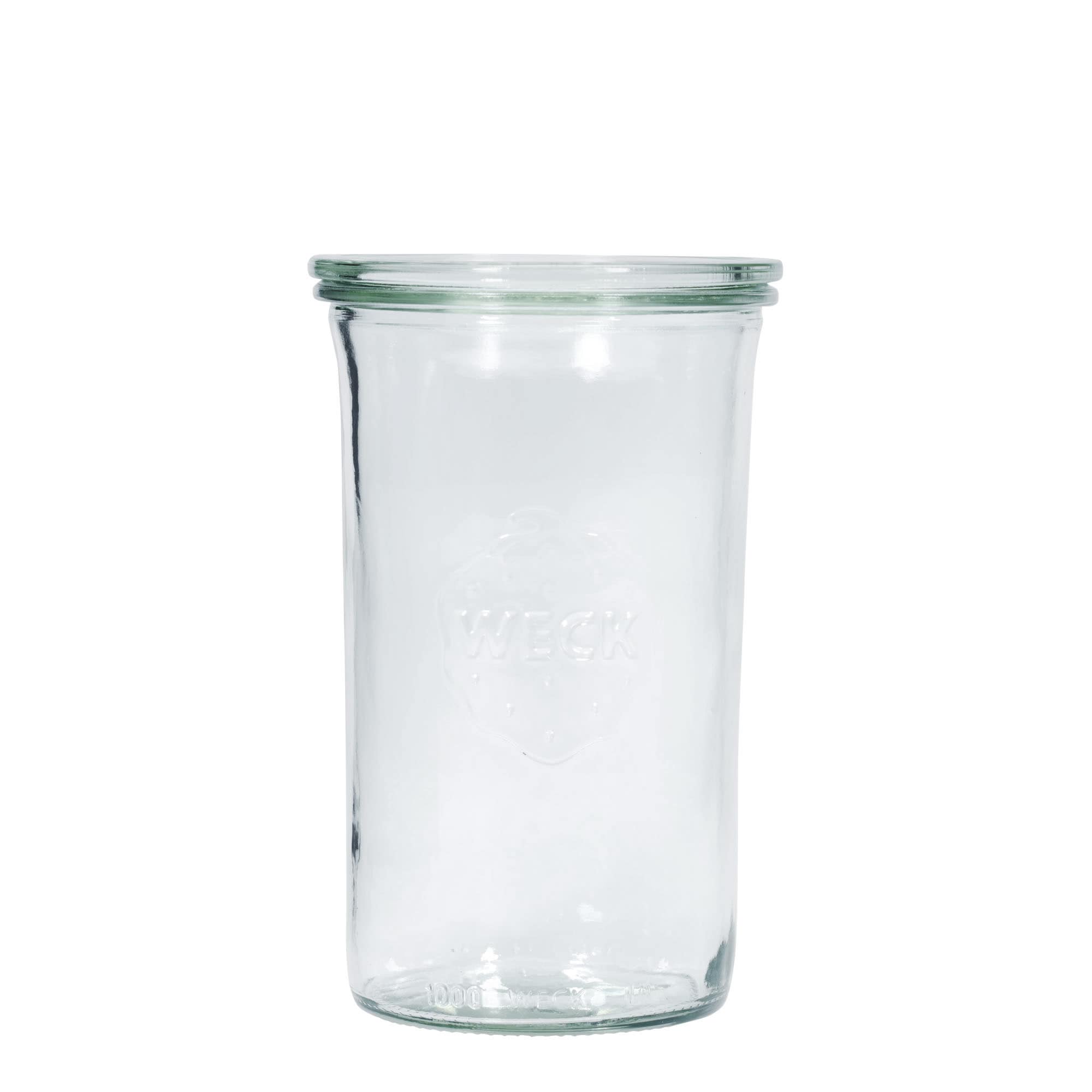1.000 ml βάζο WECK με καπάκι τύπου Sturz, στόμιο: στρογγυλή άκρη