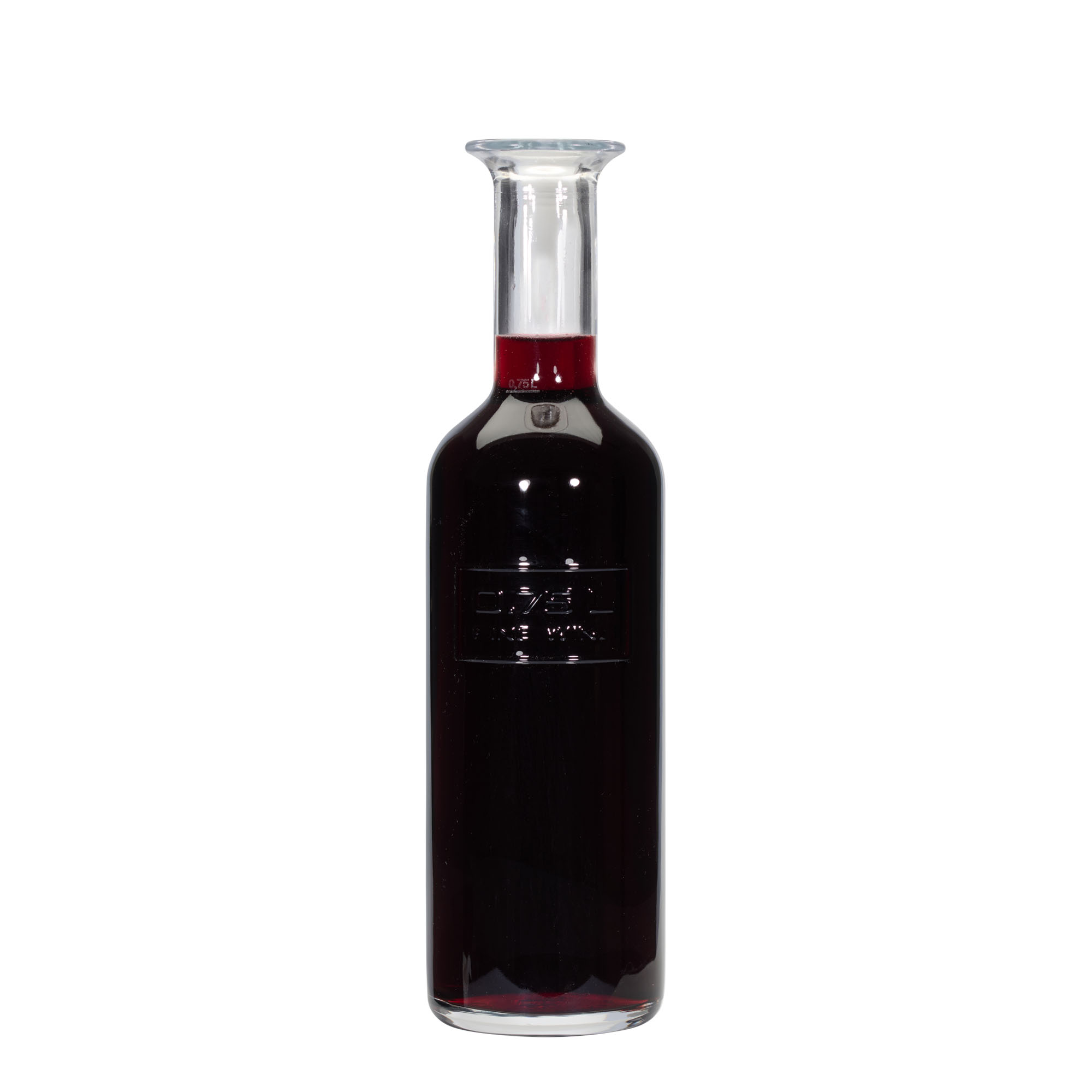 750 ml γυάλινο μπουκάλι 'Optima Fine Wine', στόμιο: φελλός