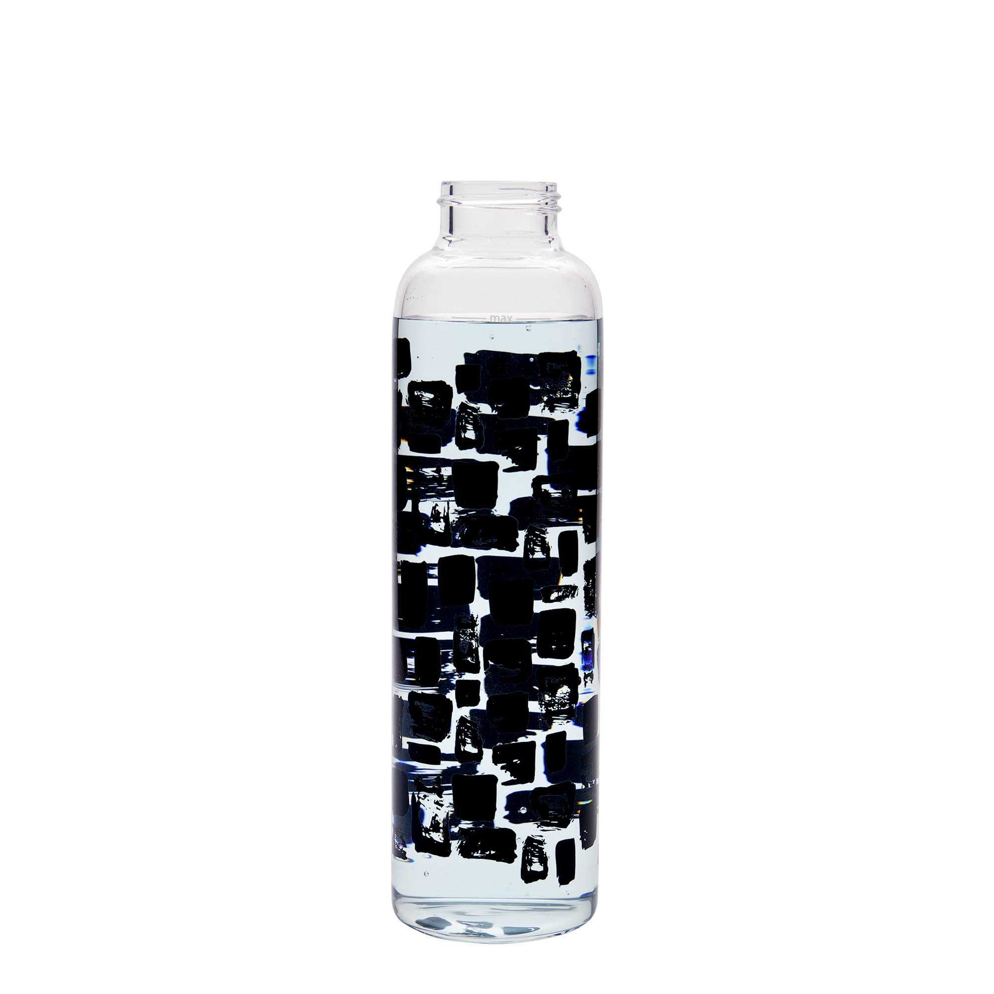 500 ml Παγούρι πόσης 'Περσέας - Μαύρα Ορθογώνια', Στόμιο: Βιδωτό καπάκι