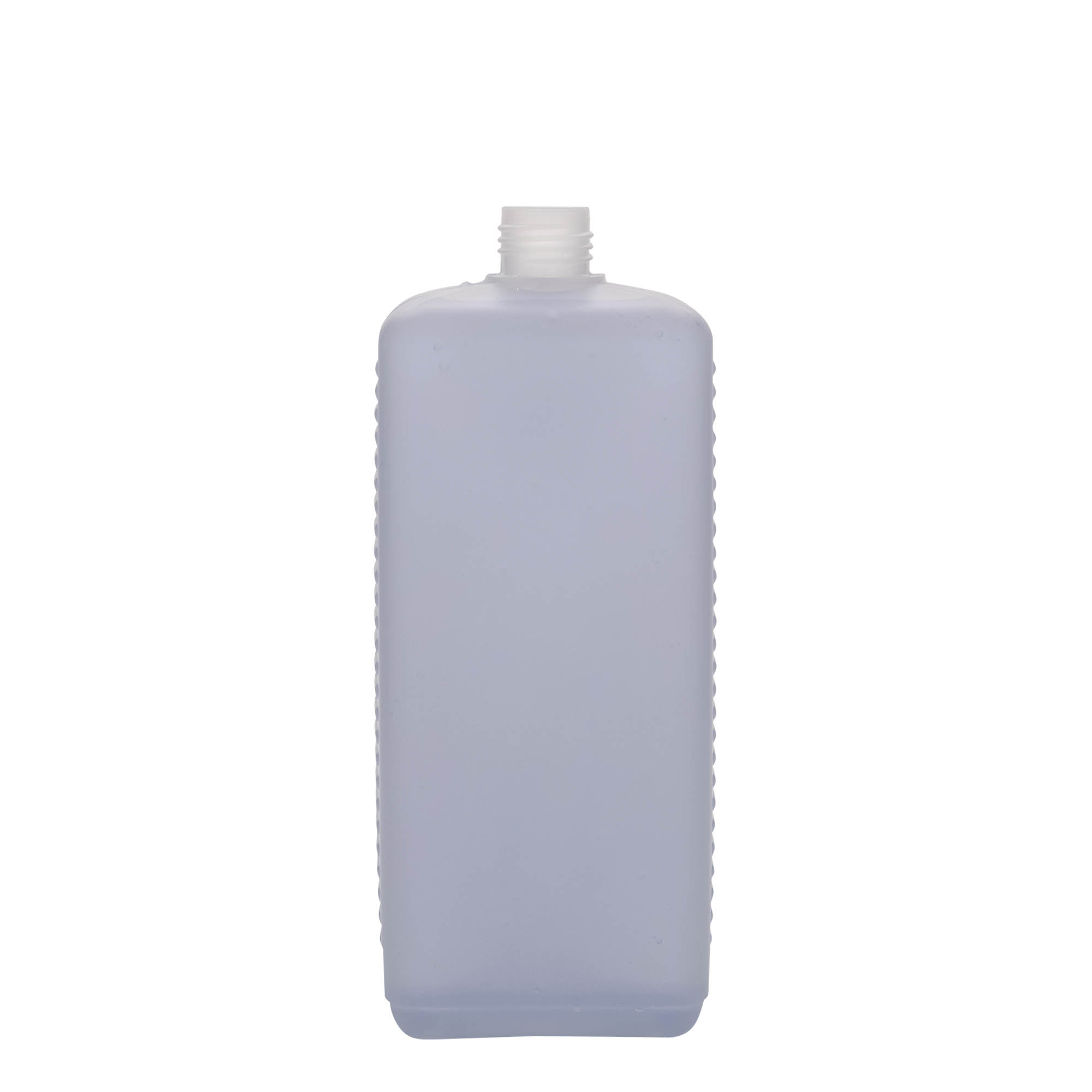 1.000 ml κανιστερόφιαλη, ορθογώνια, πλαστικό HDPE, φυσικό, στόμιο: DIN 25 EPE 1.000 ml κανιστερόφιαλη, ορθογώνια, πλαστικό HDPE, φυσικό, στόμιο: DIN 25 EPE