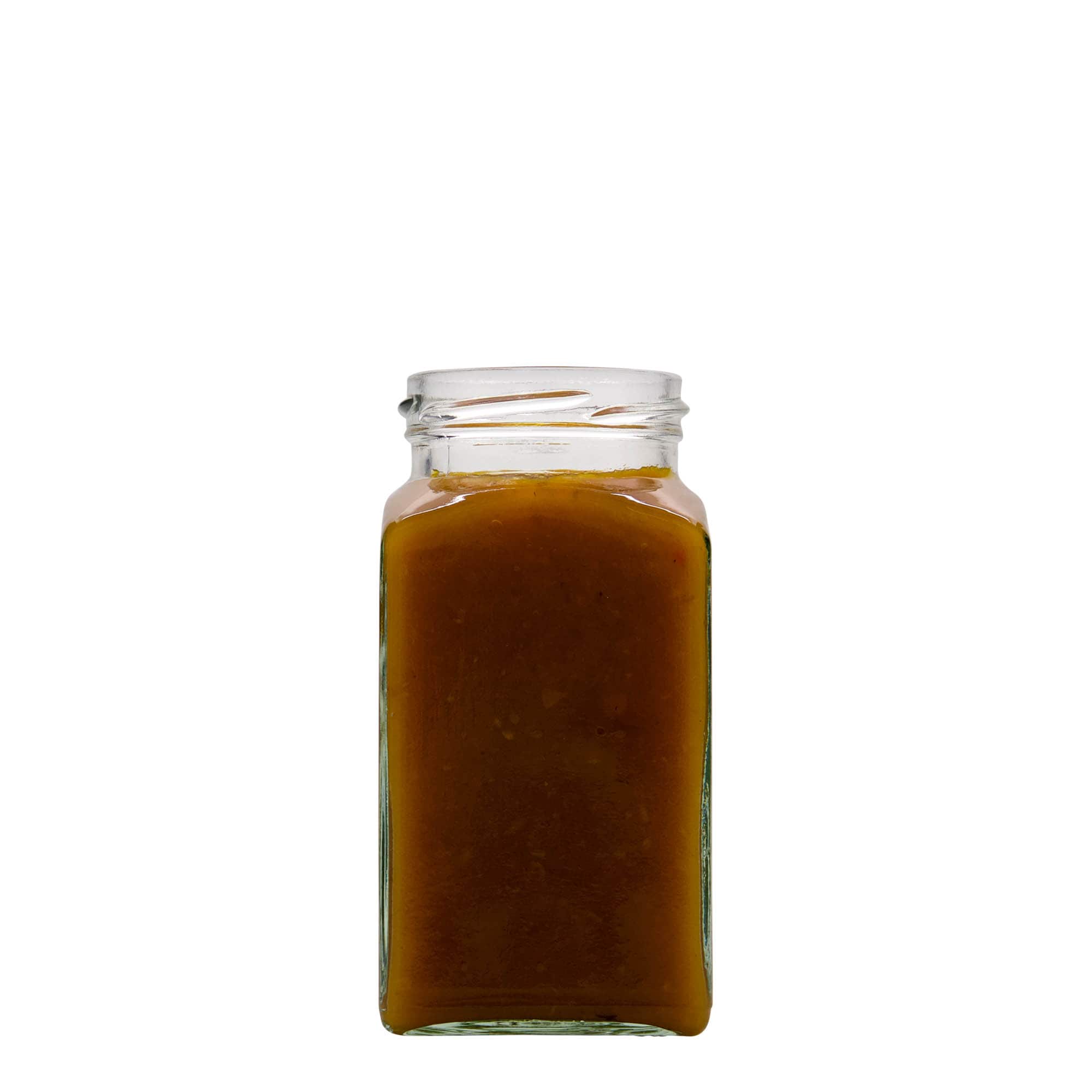 312 ml τετράγωνο γυάλινο δοχείο, στόμιο: Twist-Off (TO 58) 312 ml τετράγωνο γυάλινο δοχείο, στόμιο: Twist-Off (TO 58)