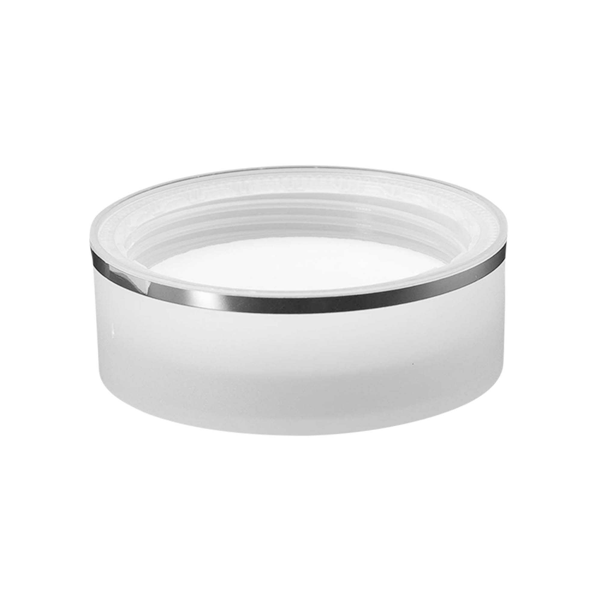 Βιδωτό καπάκι 'Clear/Platin Edition', πλαστικό PP, λευκό, για στόμιο: 53/2P