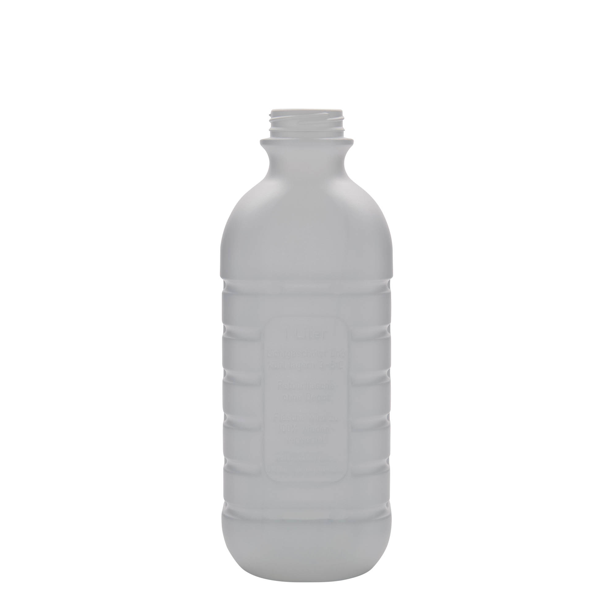 1.000 ml μπουκάλι γάλακτος, ορθογώνιο, πλαστικό HDPE, λευκό, στόμιο: PEHD40 1.000 ml μπουκάλι γάλακτος, ορθογώνιο, πλαστικό HDPE, λευκό, στόμιο: PEHD40