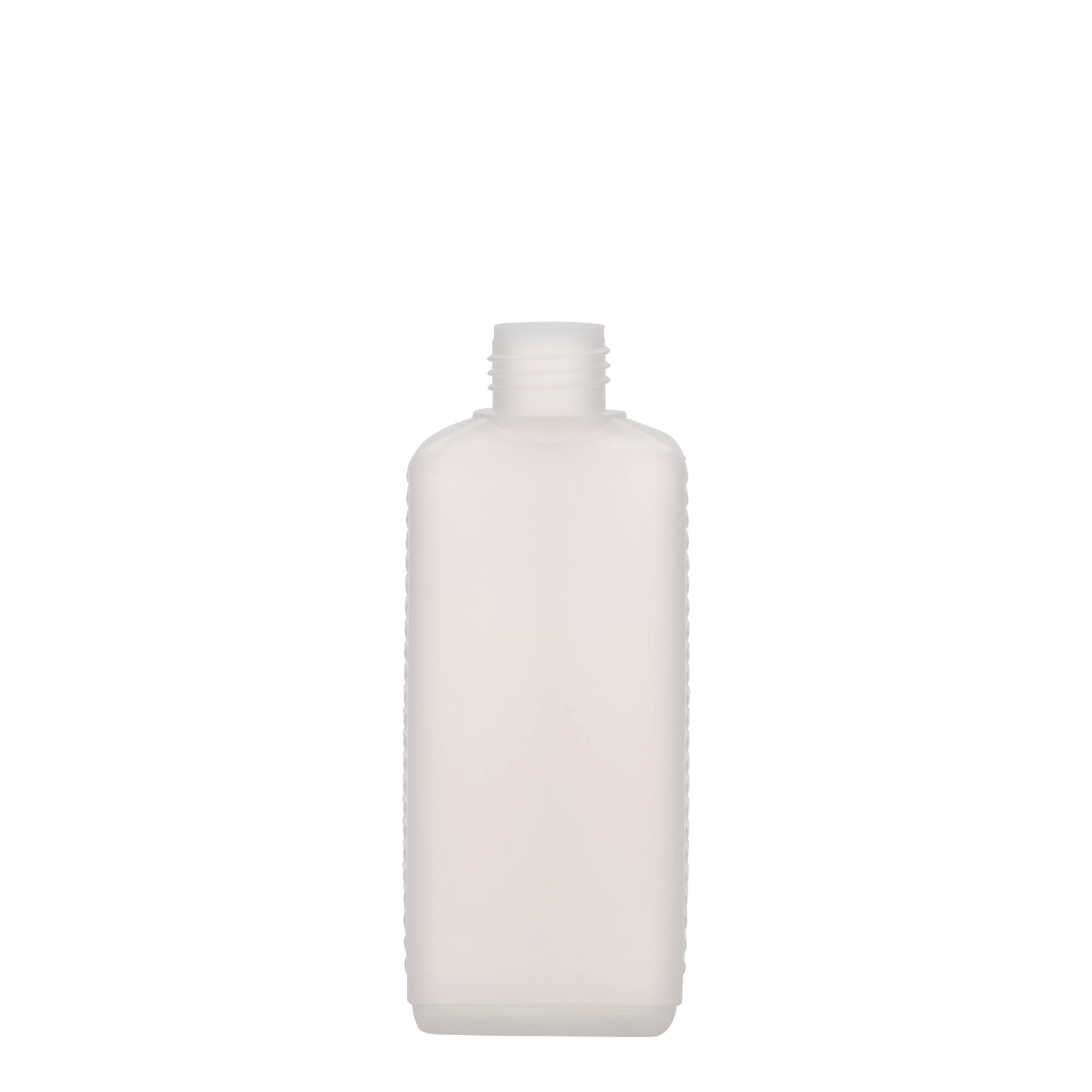250 ml δοχείο κανίστρου, ορθογώνιο, πλαστικό HDPE, φυσικό, στόμιο: DIN 25 EPE