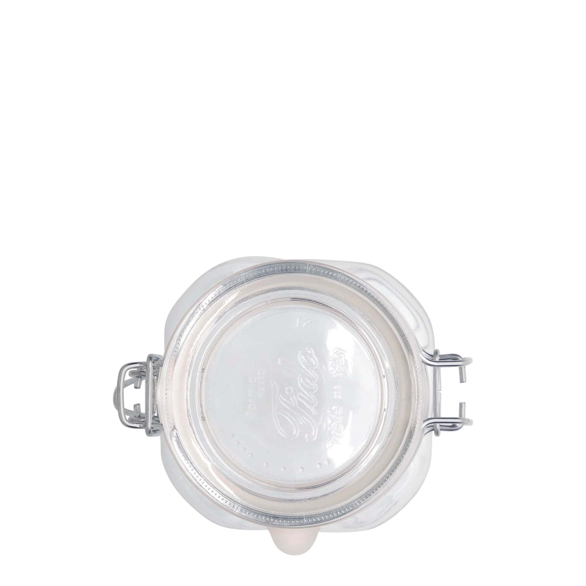 500 ml γυάλινο βάζο με σύρμα κλεισίματος 'Fido', τετράγωνο, στόμιο: κλείσιμο με σύρμα 500 ml γυάλινο βάζο με σύρμα κλεισίματος 'Fido', τετράγωνο, στόμιο: κλείσιμο με σύρμα