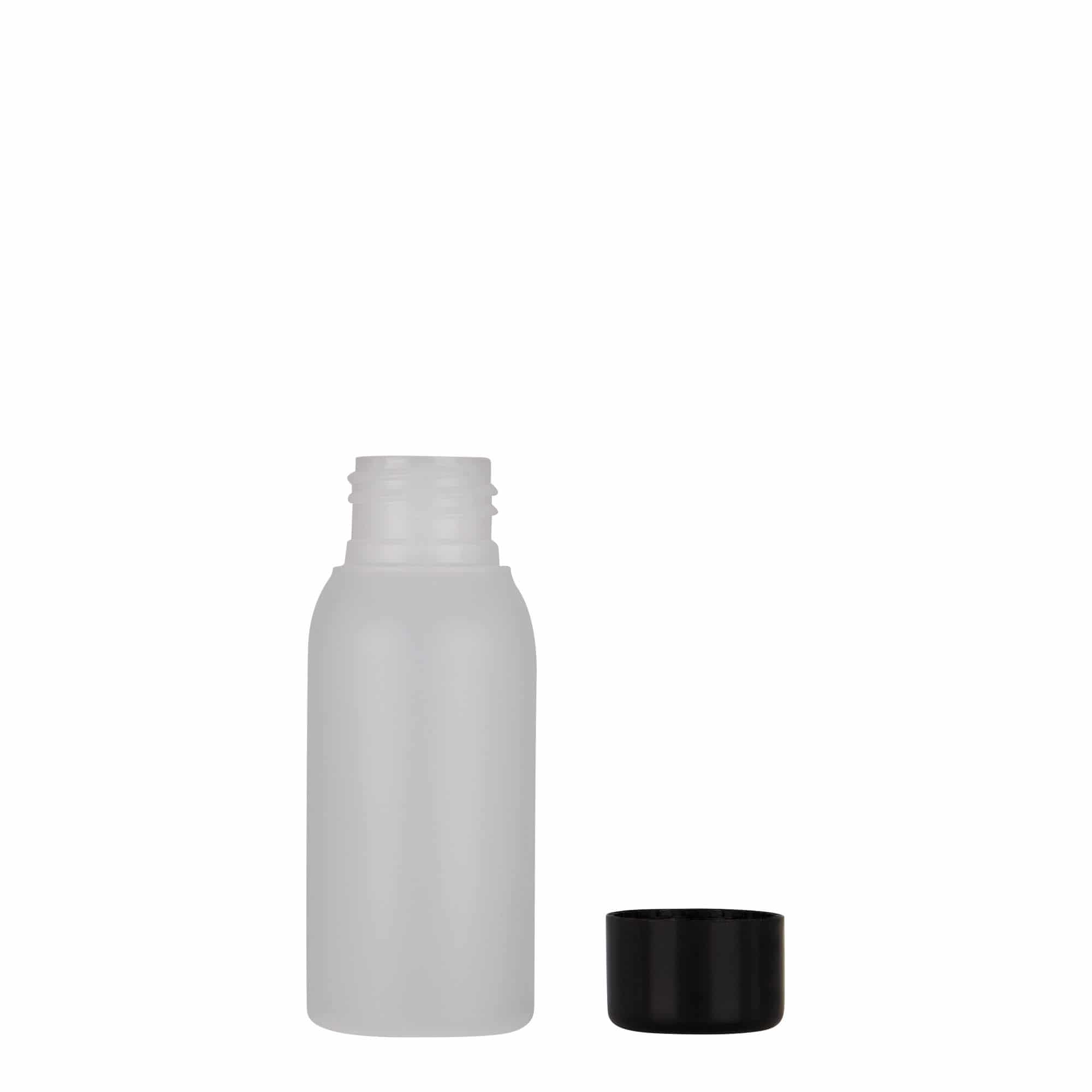 Πλαστικό μπουκάλι 'Tuffy' 50 ml, HDPE, φυσικό χρώμα, στόμιο: 24/410