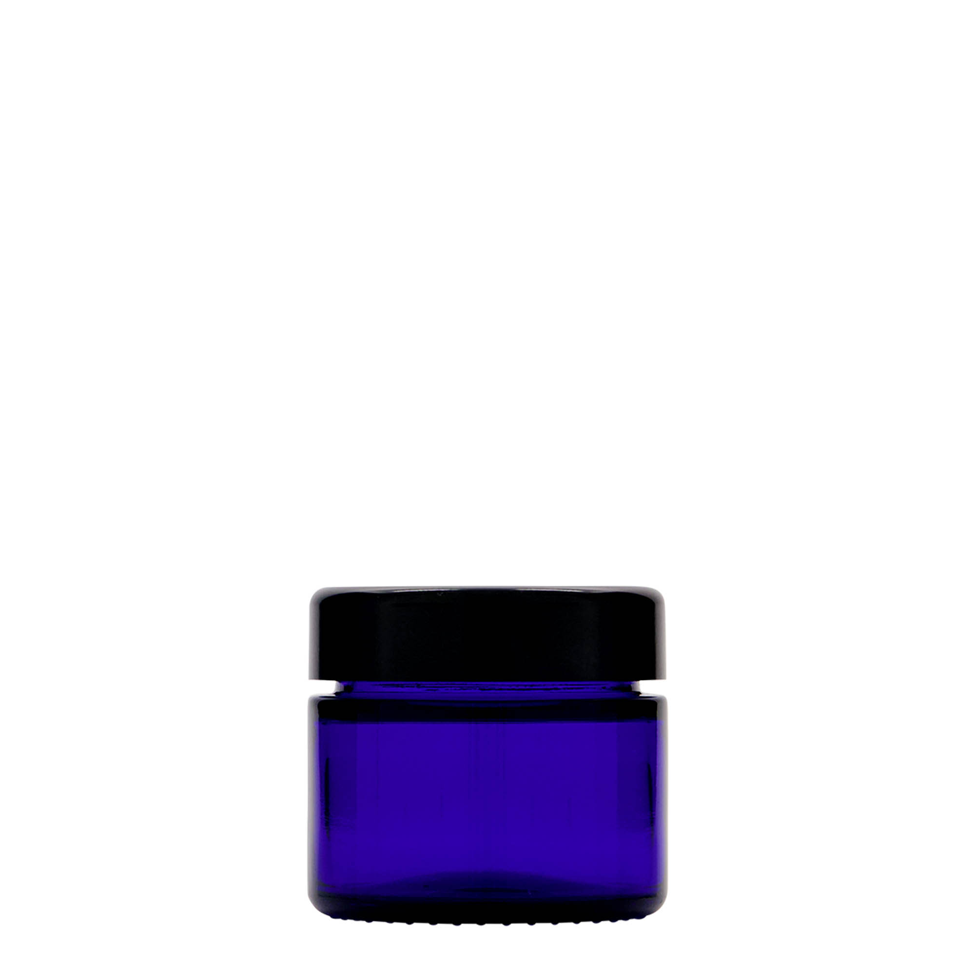 50 ml βαζάκι 'Blue Edition', γυαλί, βασιλικό μπλε, στόμιο: βιδωτό καπάκι