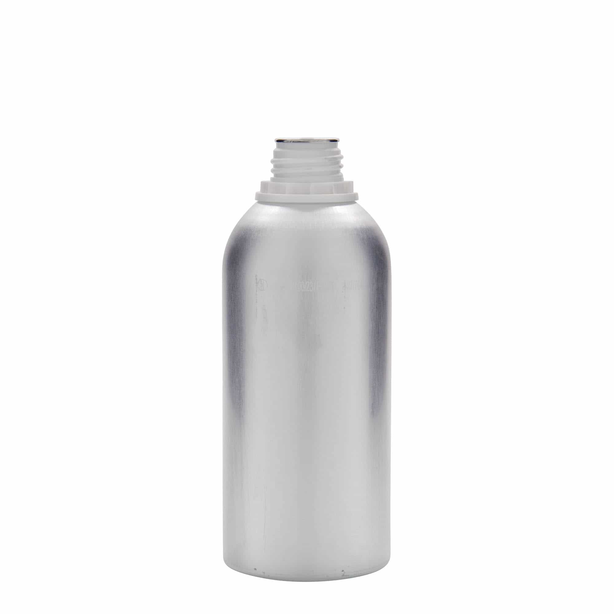 625 ml αλουμινένιο μπουκάλι, μέταλλο, ασημί, στόμιο: DIN 32 625 ml αλουμινένιο μπουκάλι, μέταλλο, ασημί, στόμιο: DIN 32