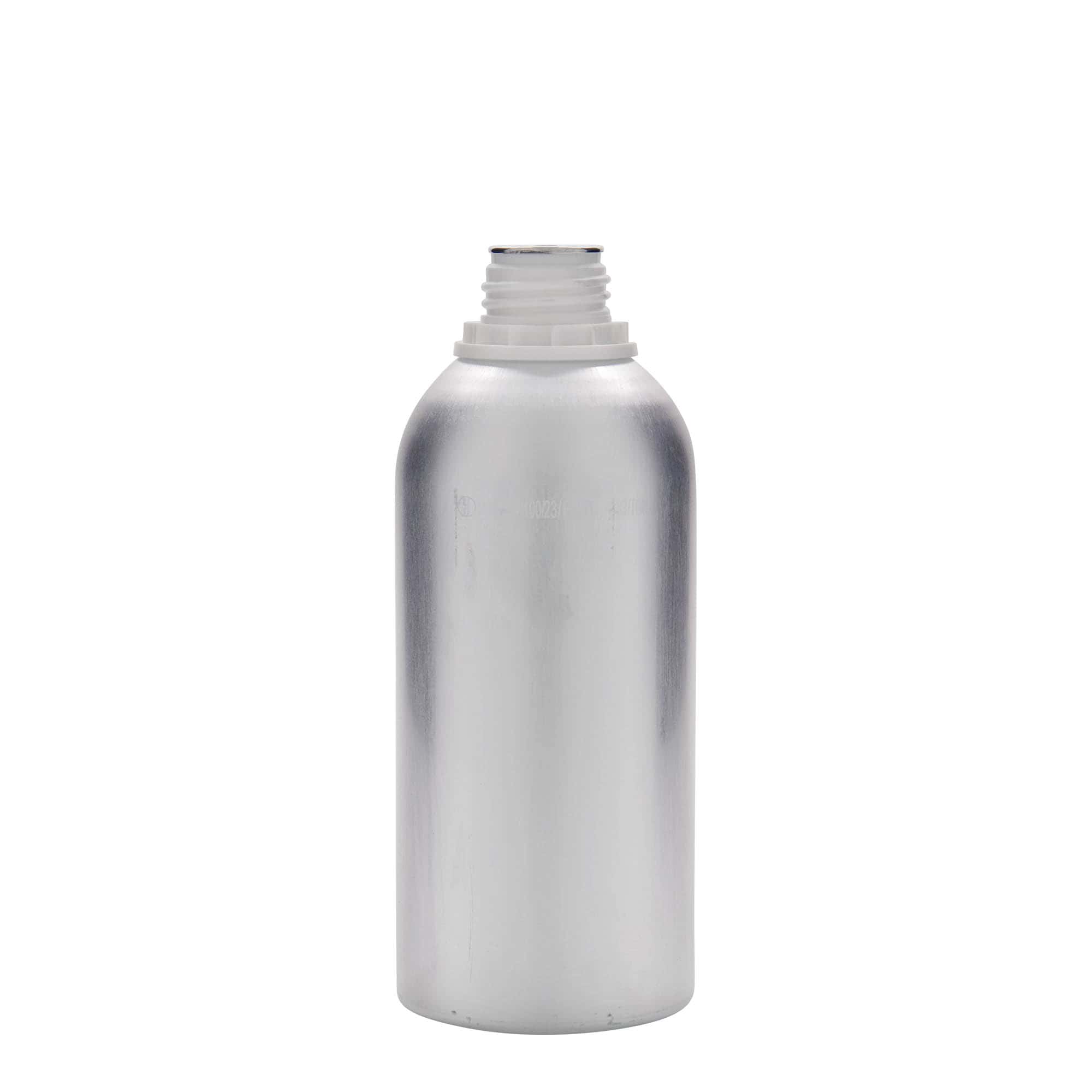 625 ml αλουμινένιο μπουκάλι, μέταλλο, ασημί, στόμιο: DIN 32