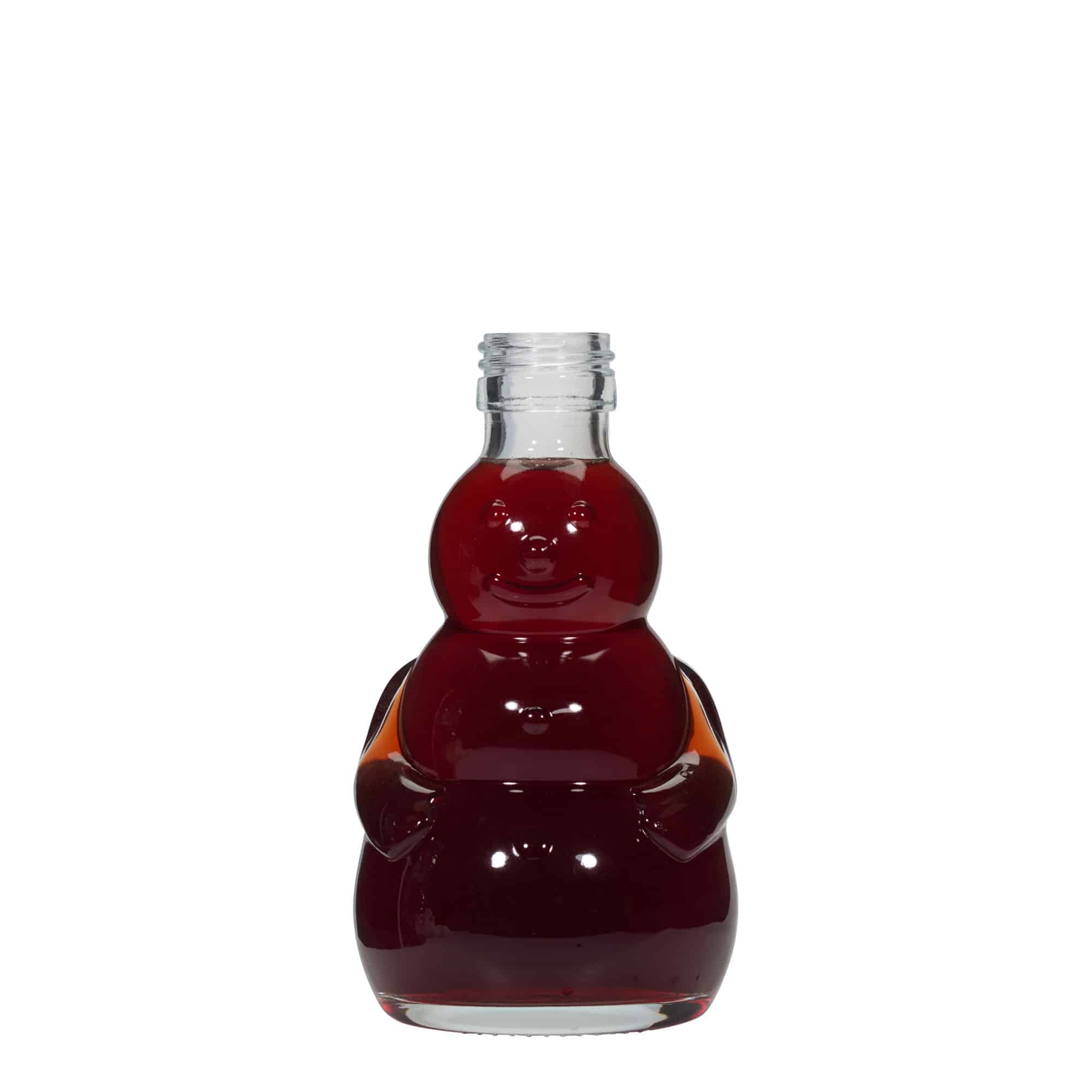 200 ml γυάλινη φιάλη 'Χιονάνθρωπος', στόμιο: PP 28