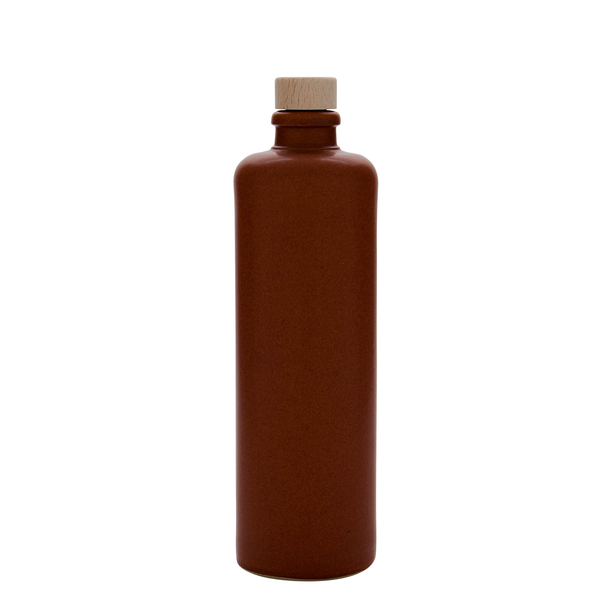 500 ml κανάτα από πηλό, κεραμικό, κόκκινο-καφέ, στόμιο: φελλός