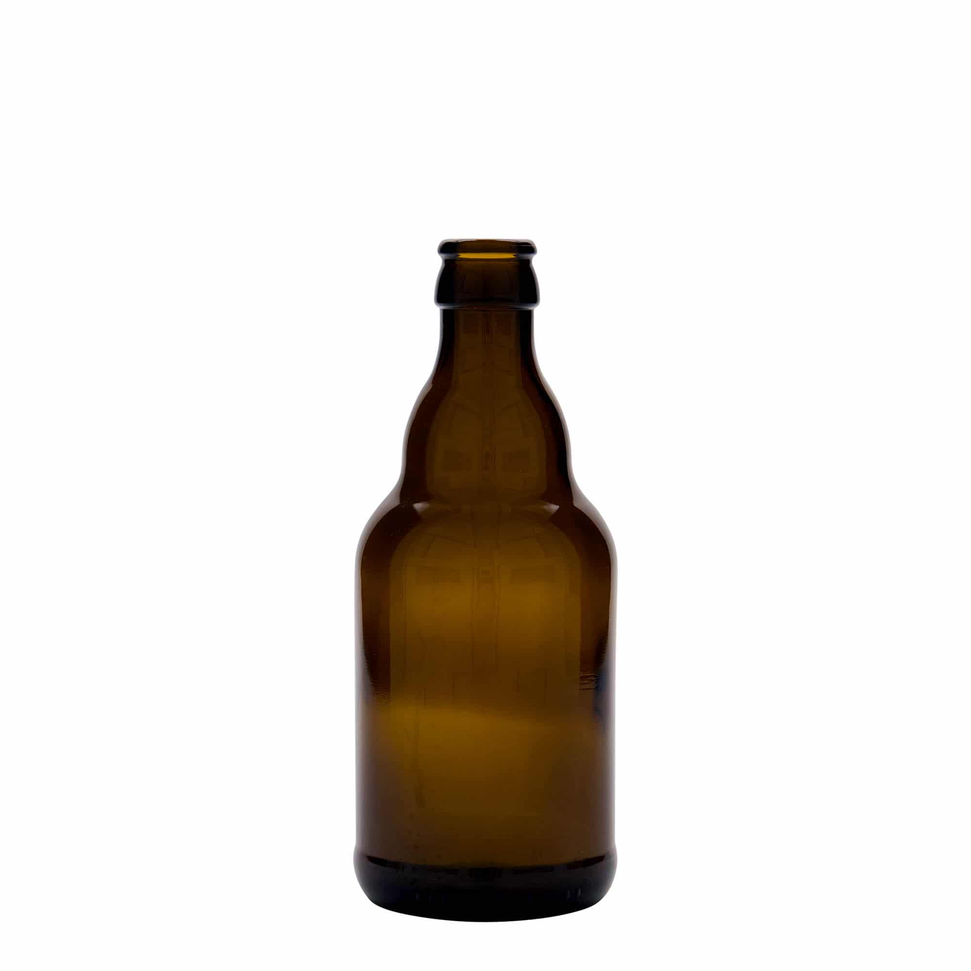 Μπουκάλι μπύρας 'Steinie' 330 ml, γυάλινο, καφέ, στόμιο: μεταλλική τάπα