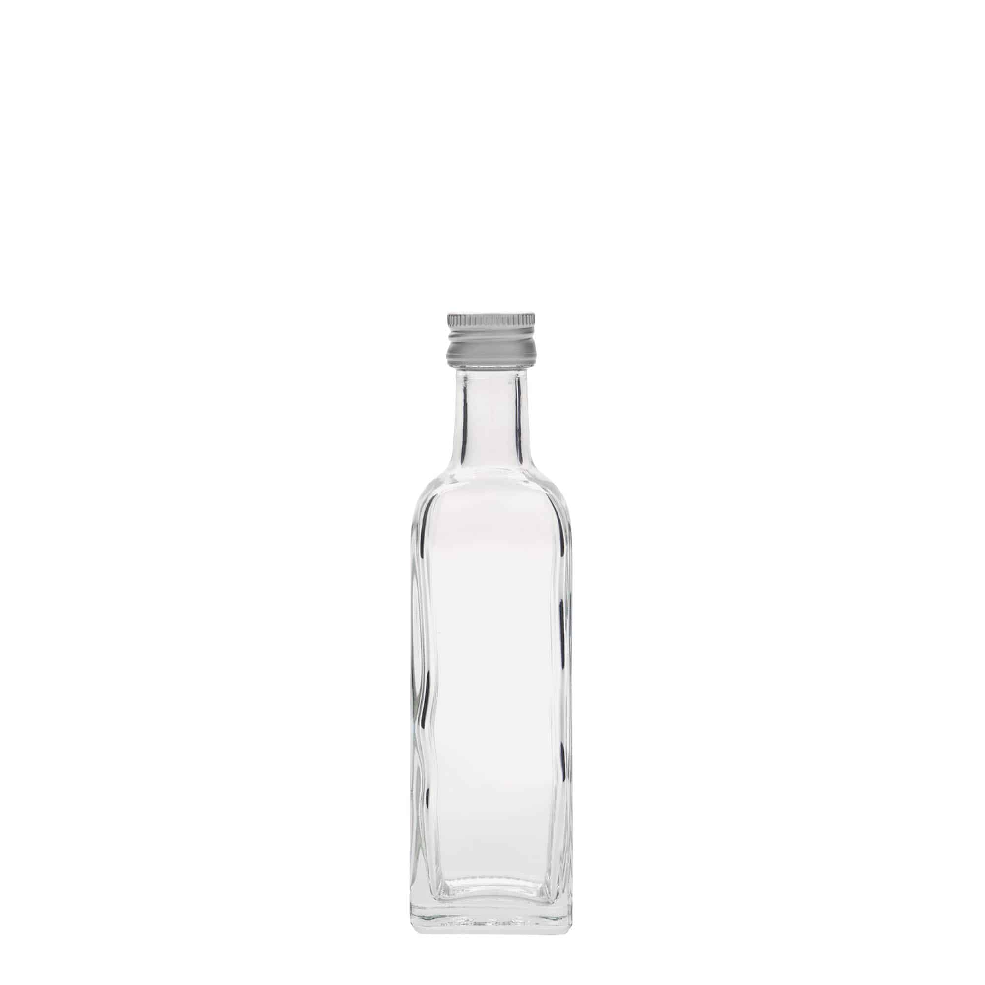 60 ml γυάλινο μπουκάλι 'Marasca', τετράγωνο, στόμιο: PP 18