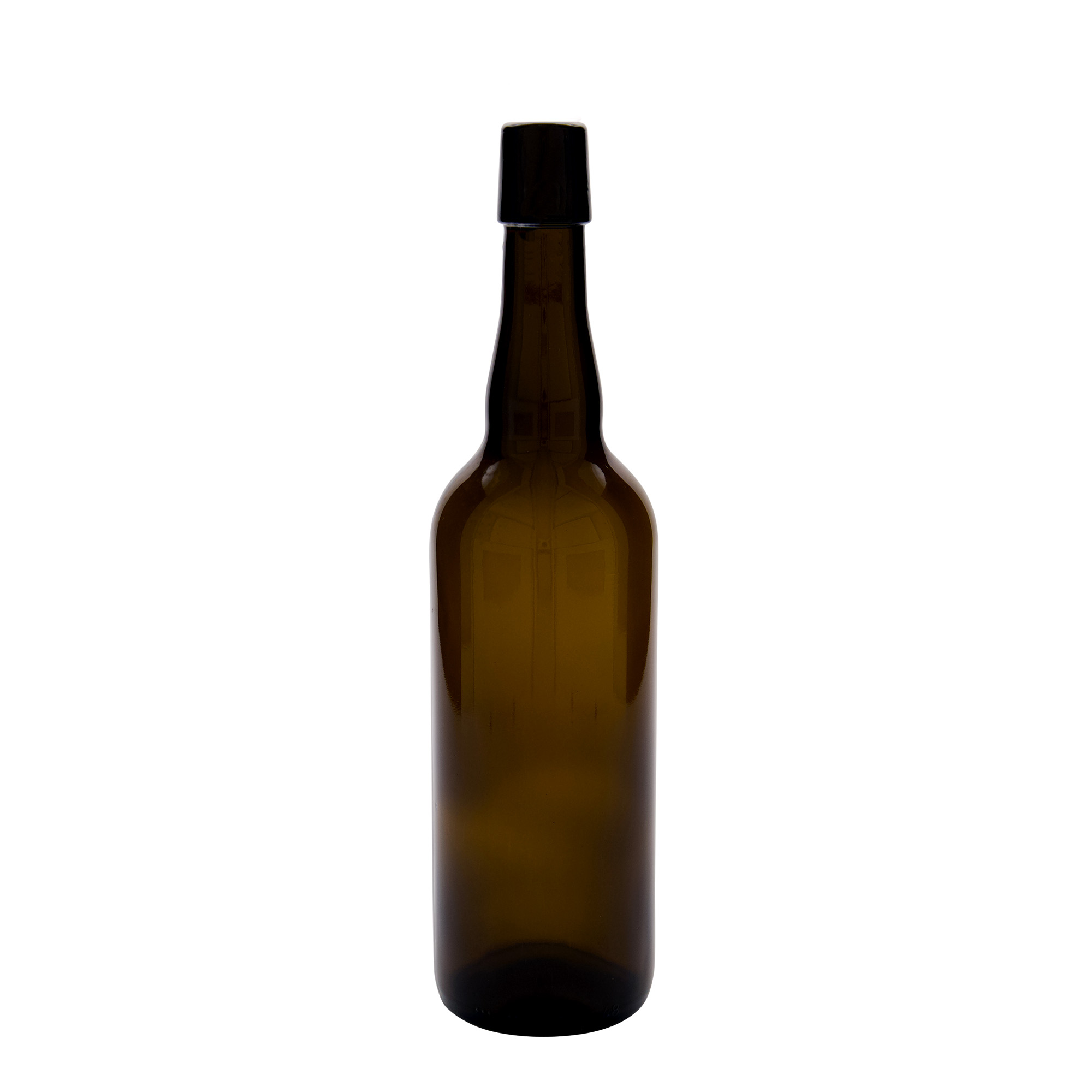 750 ml μπουκάλι μπύρας Βέλγιο, γυαλί, καφέ, στόμιο: κλείσιμο με μπρούτζινο μηχανισμό