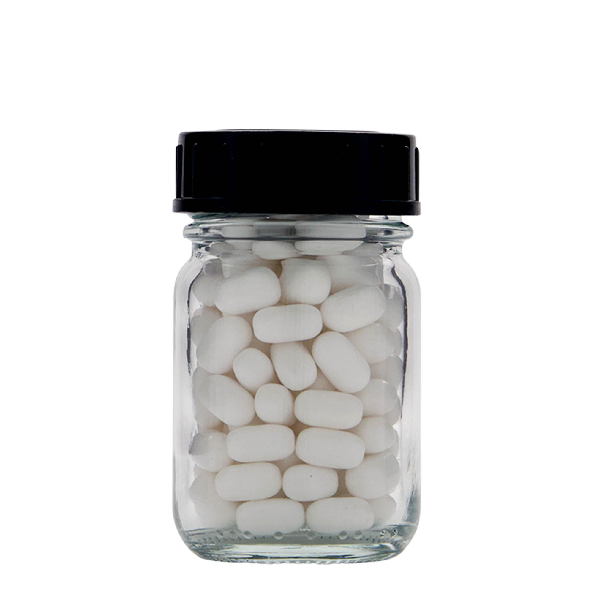 50 ml γυάλινο βάζο με φαρδύ λαιμό, στόμιο: DIN 40 50 ml γυάλινο βάζο με φαρδύ λαιμό, στόμιο: DIN 40