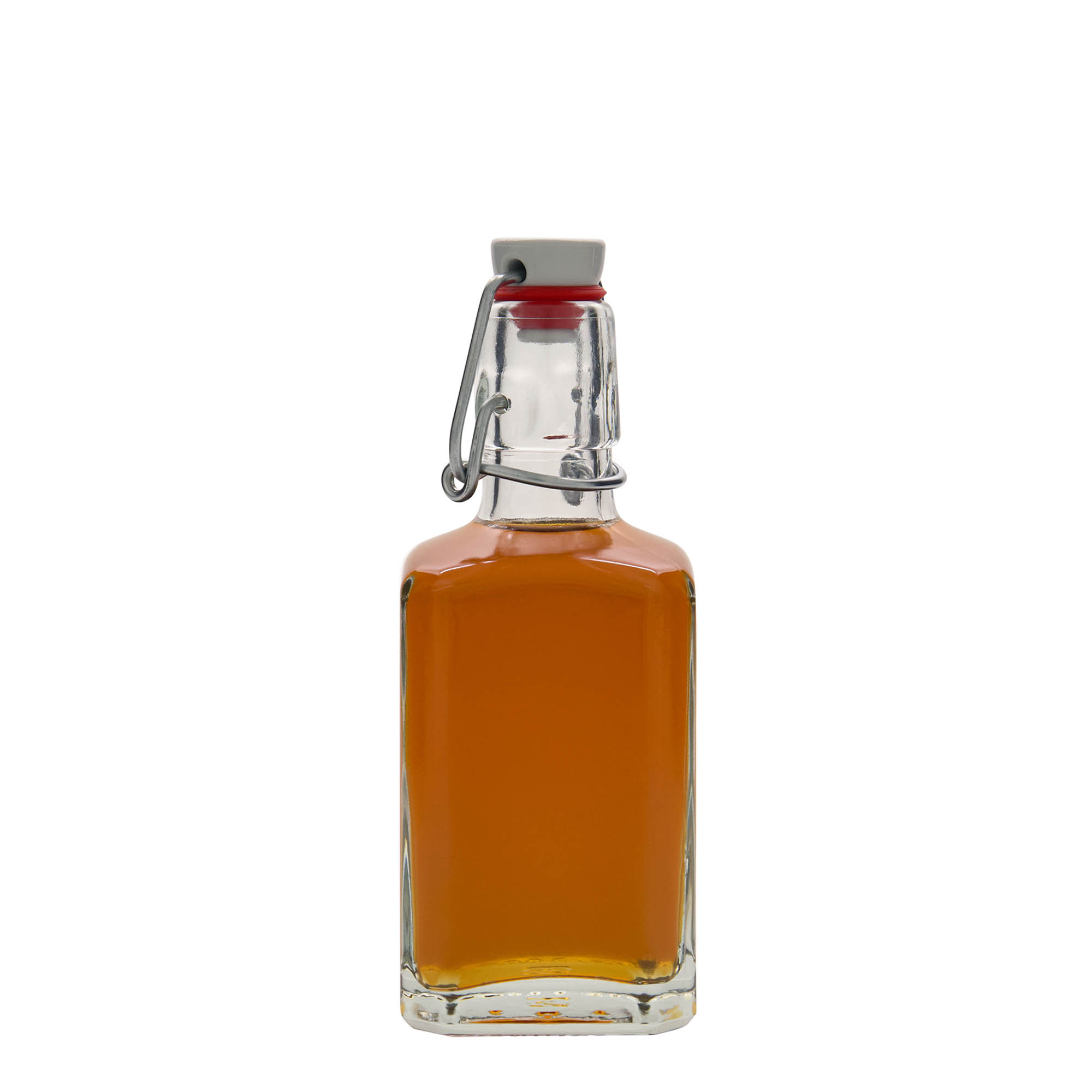 250 ml γυάλινο μπουκάλι 'Rialto', τετράγωνο, στόμιο: με μεταλλικό κλιπ κλεισίματος 250 ml γυάλινο μπουκάλι 'Rialto', τετράγωνο, στόμιο: με μεταλλικό κλιπ κλεισίματος