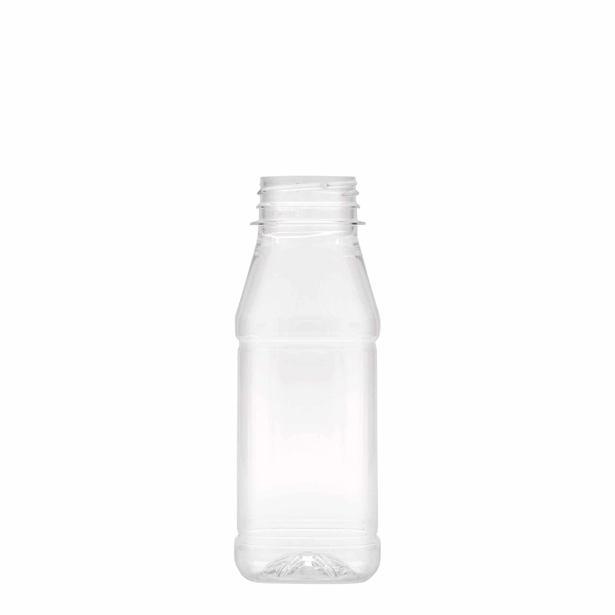 250 ml φιάλη PET 'Milk and Juice Carré', τετράγωνη, πλαστικό, στόμιο: 38 mm 250 ml φιάλη PET 'Milk and Juice Carré', τετράγωνη, πλαστικό, στόμιο: 38 mm