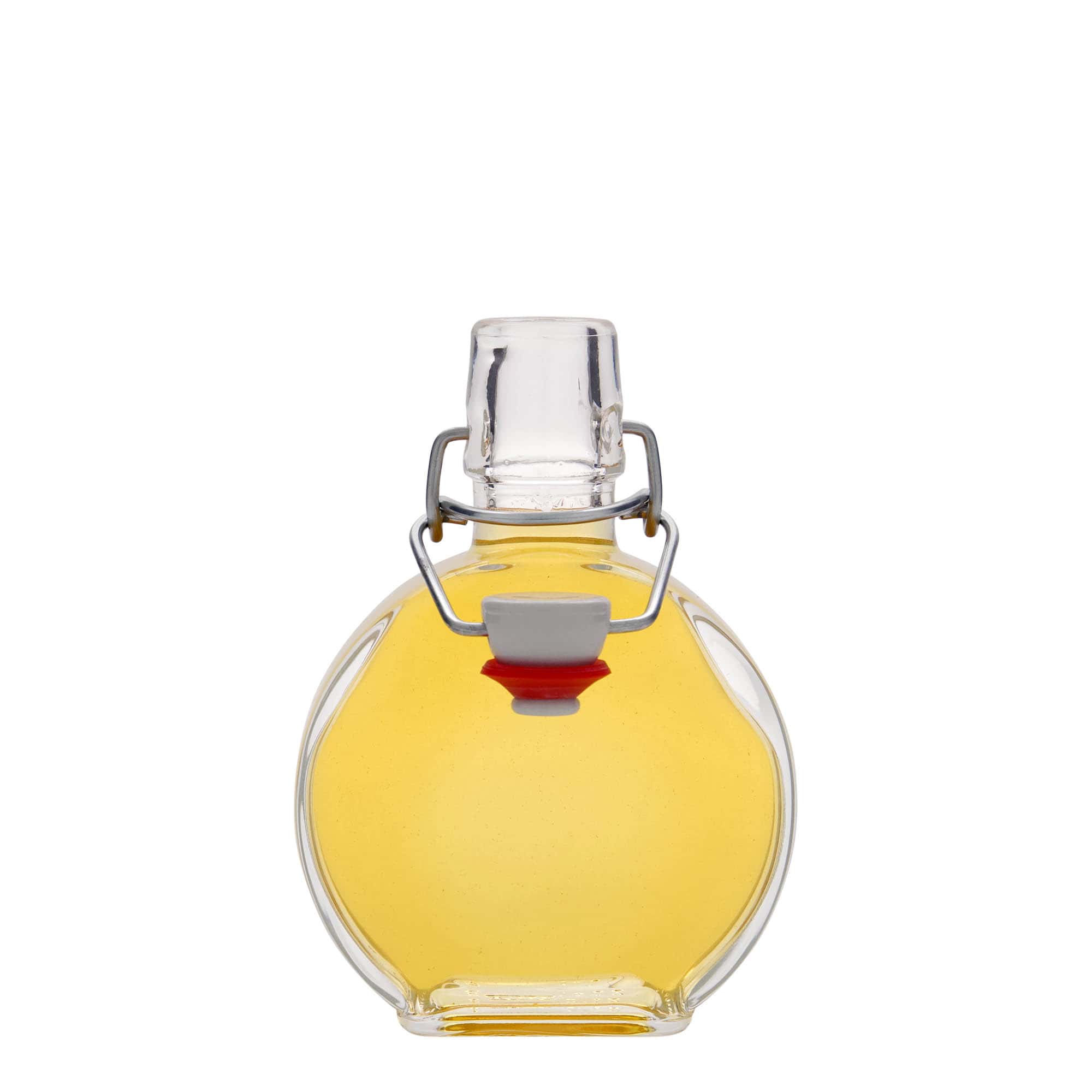 200 ml γυάλινο μπουκάλι 'Sensatione', ορθογώνιο, στόμιο: κλείσιμο με μπρούτζινο κλιπ