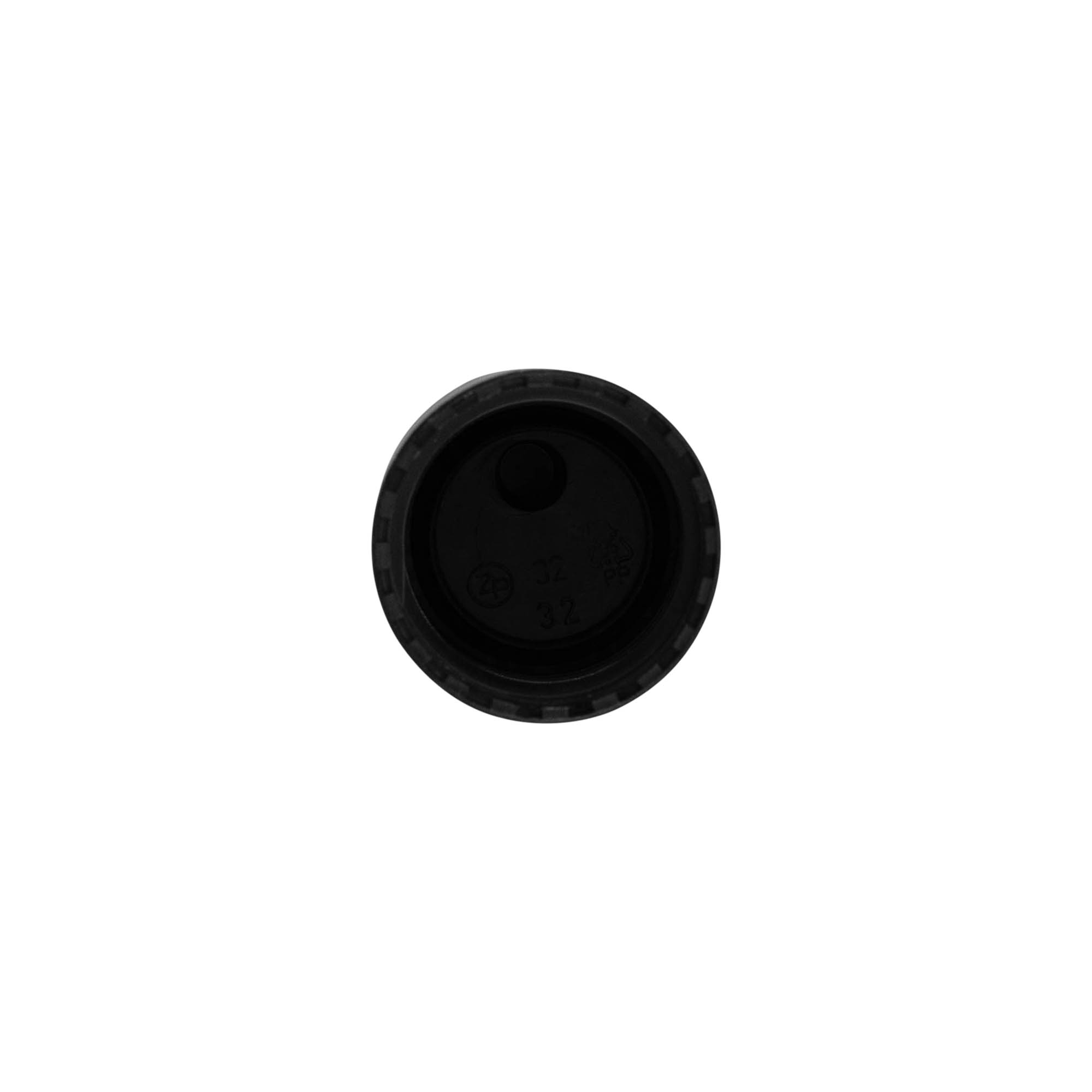 Κάλυμμα με βίδα Disc Top, πλαστικό PP, μαύρο, για στόμιο: 24/410 Κάλυμμα με βίδα Disc Top, πλαστικό PP, μαύρο, για στόμιο: 24/410