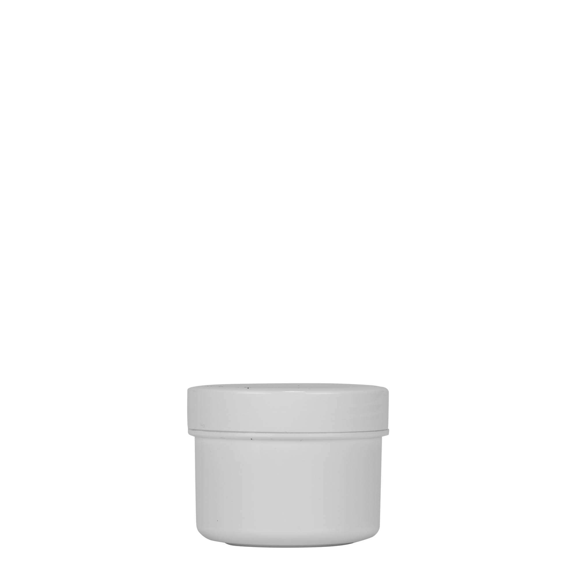 35 ml πλαστικό δοχείο 'White Line', PP, λευκό, στόμιο: βιδωτό καπάκι