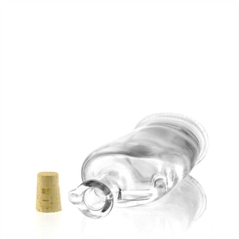 500 ml γυάλινο μπουκάλι 'Eleganta', οβάλ, στόμιο: φελλός