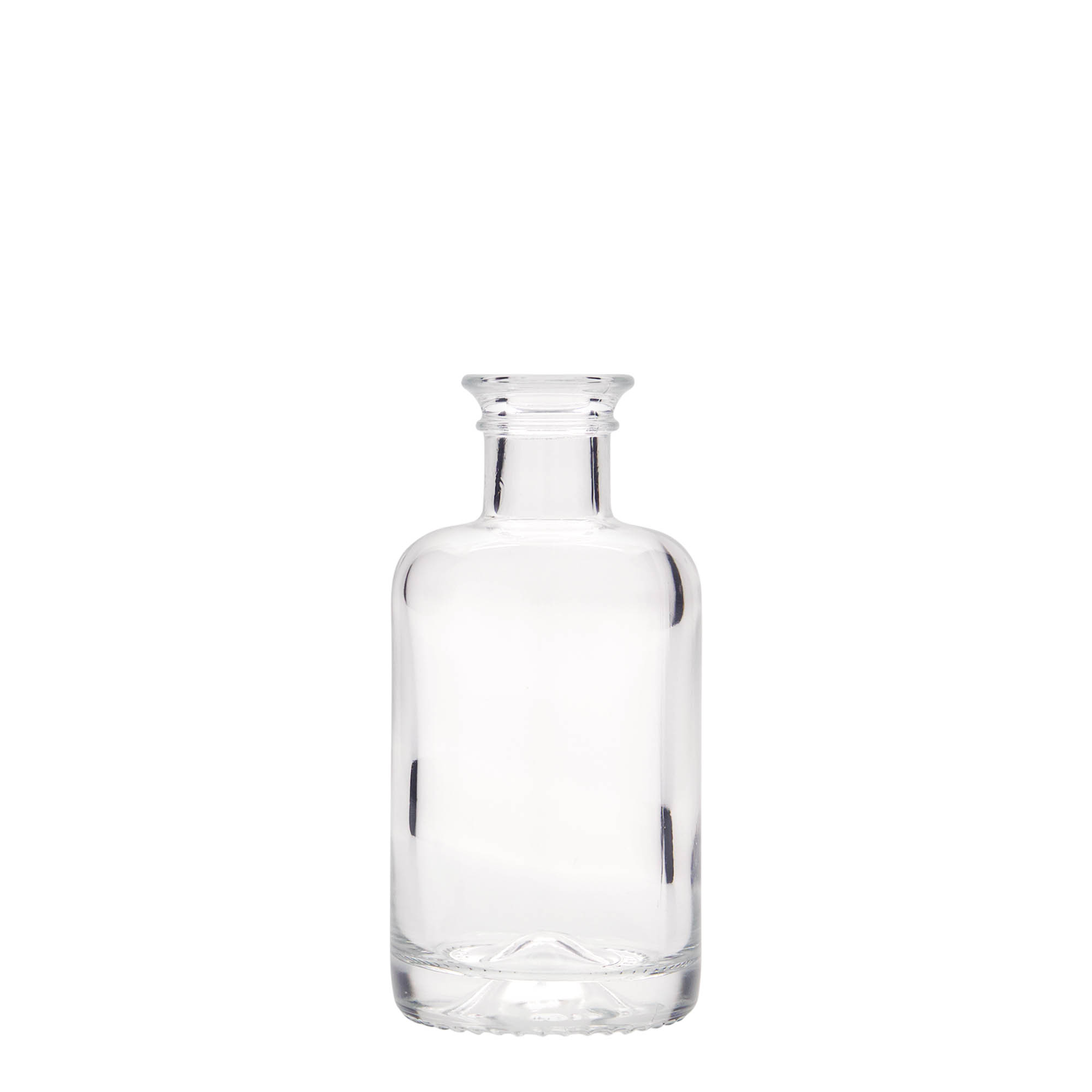 100 ml γυάλινο μπουκάλι φαρμακοποιού, στόμιο: φελλός
