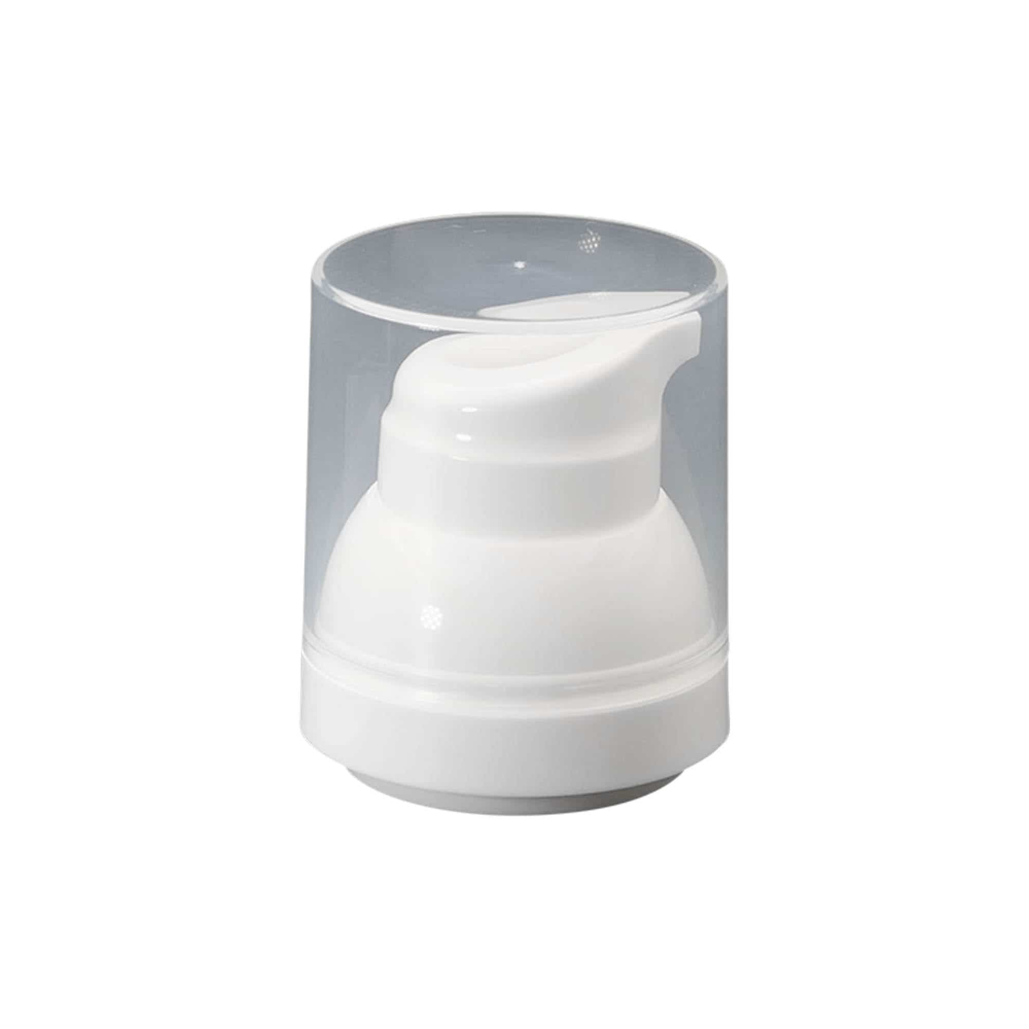 Κεφαλή αντλίας Airless Dispenser 'Mezzo', πλαστικό PP, λευκή