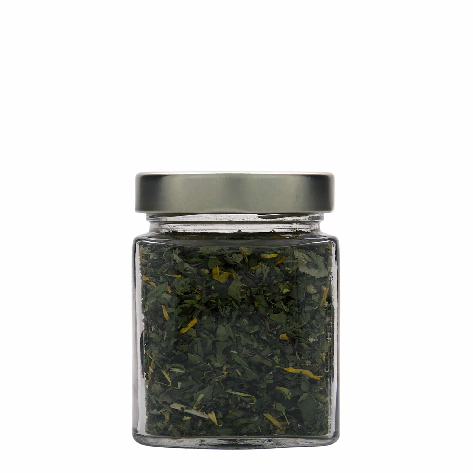 314 ml τετράγωνο γυάλινο βάζο 'Ikarus', στόμιο: Deep-Twist-Off (DTO 70)