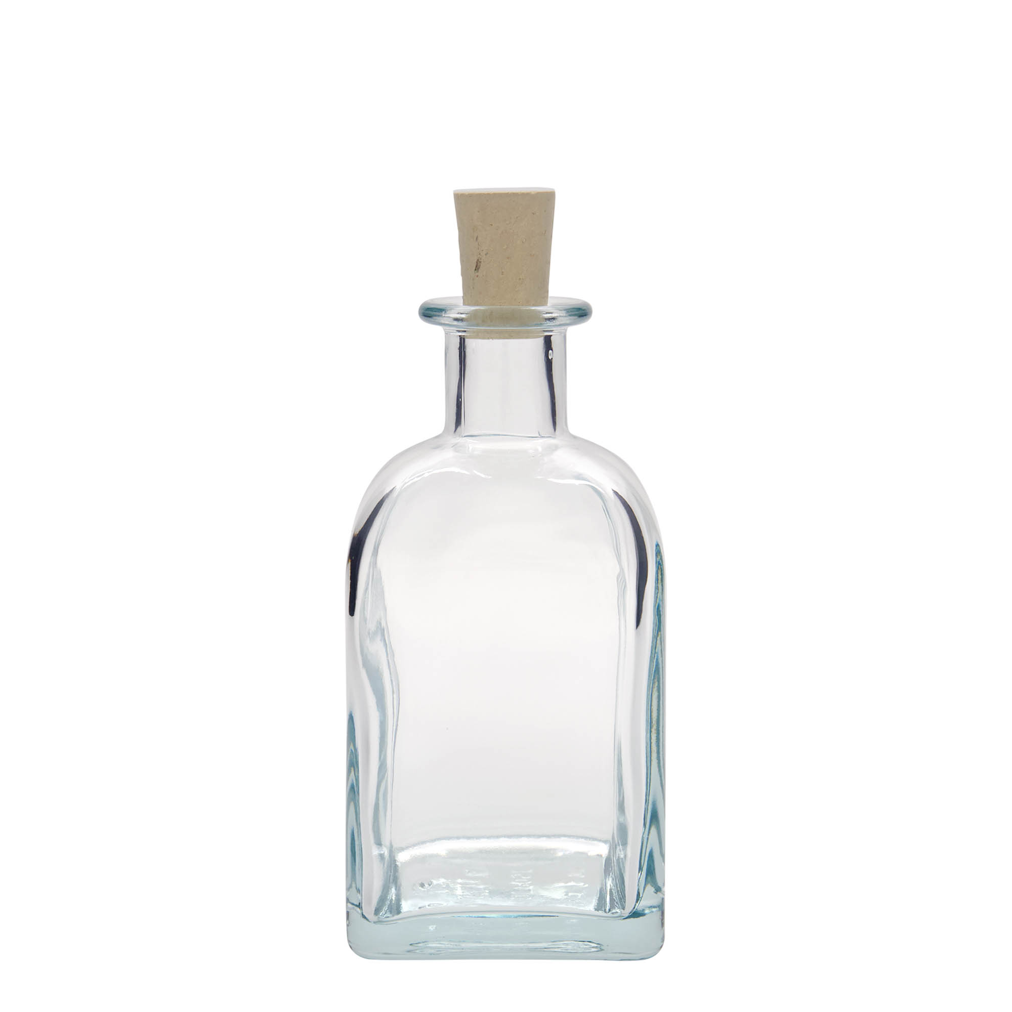350 ml γυάλινο μπουκάλι Apotheker Carré, τετράγωνο, στόμιο: φελλός