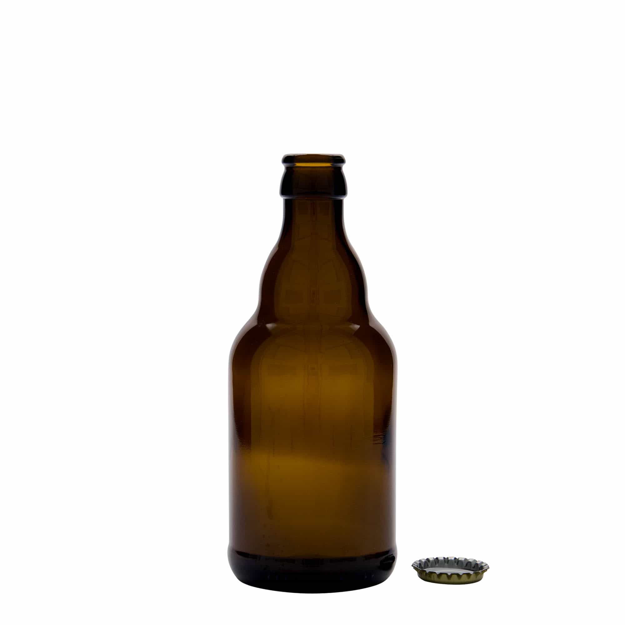 330 ml μπουκάλι μπύρας 'Steinie', γυαλί, καφέ, στόμιο: καπάκι Kronkorken 330 ml μπουκάλι μπύρας 'Steinie', γυαλί, καφέ, στόμιο: καπάκι Kronkorken