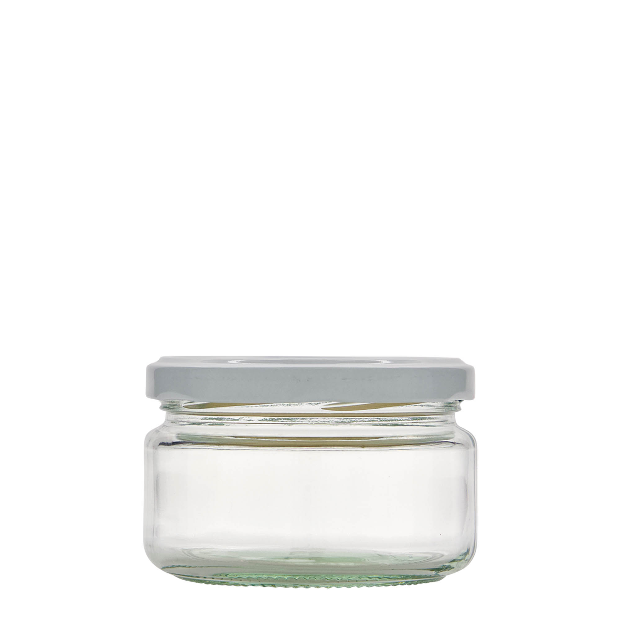 230 ml επίπεδο στρογγυλό γυαλί, στόμιο: Twist-Off (TO 82)
