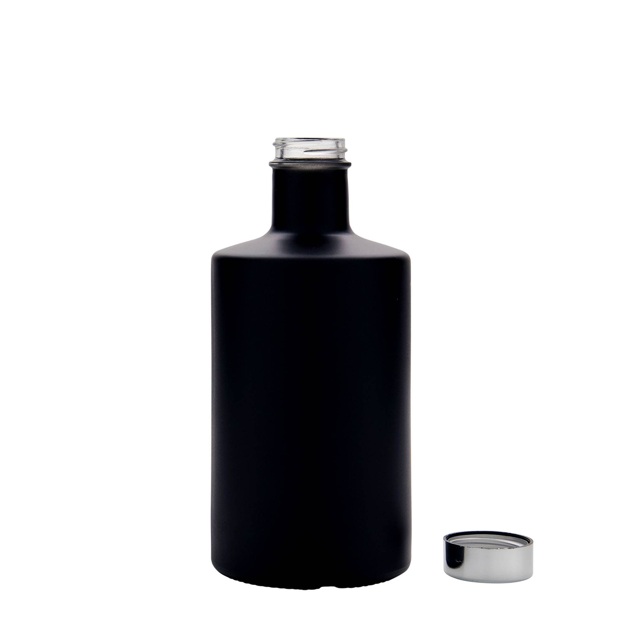 500 ml γυάλινο μπουκάλι 'Caroline', μαύρο, στόμιο: GPI 33