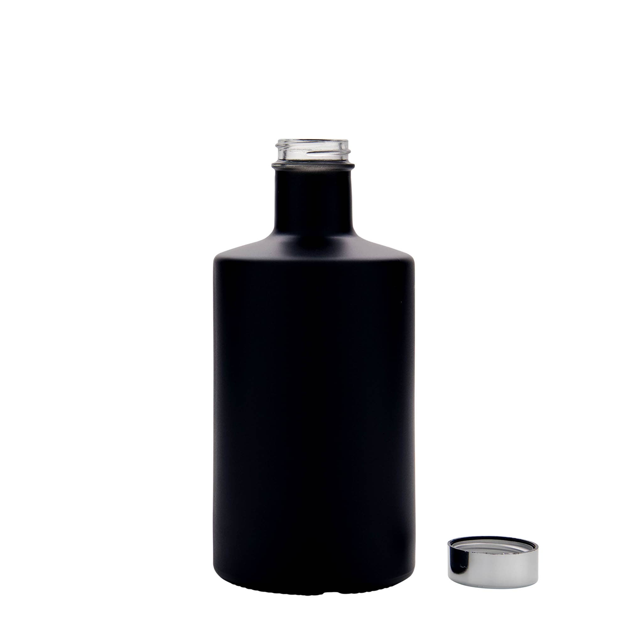 500 ml γυάλινο μπουκάλι 'Caroline', μαύρο, στόμιο: GPI 33