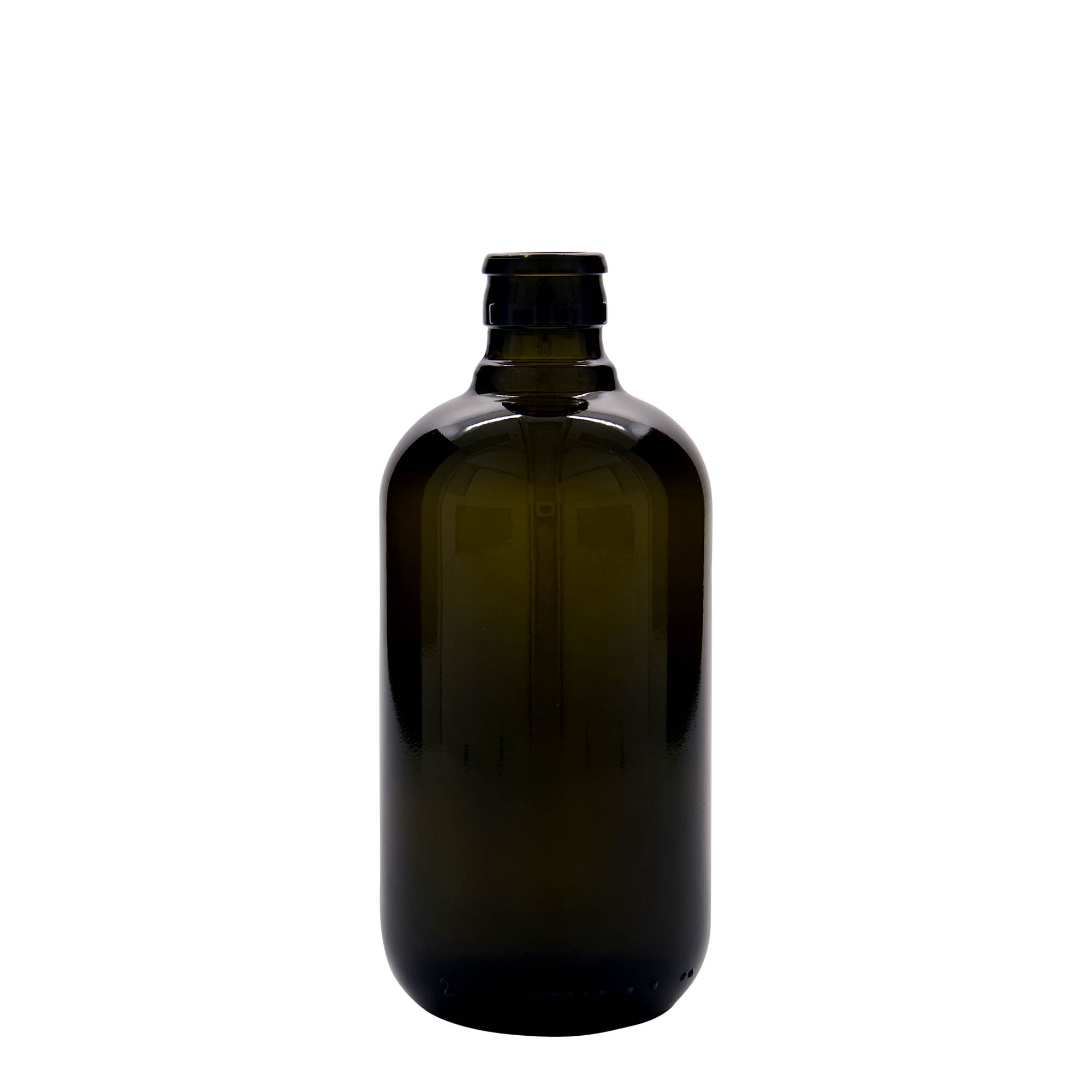 500 ml μπουκάλι ξιδιού/λαδιού 'Biolio', γυαλί παλαιωμένο πράσινο, στόμιο: DOP