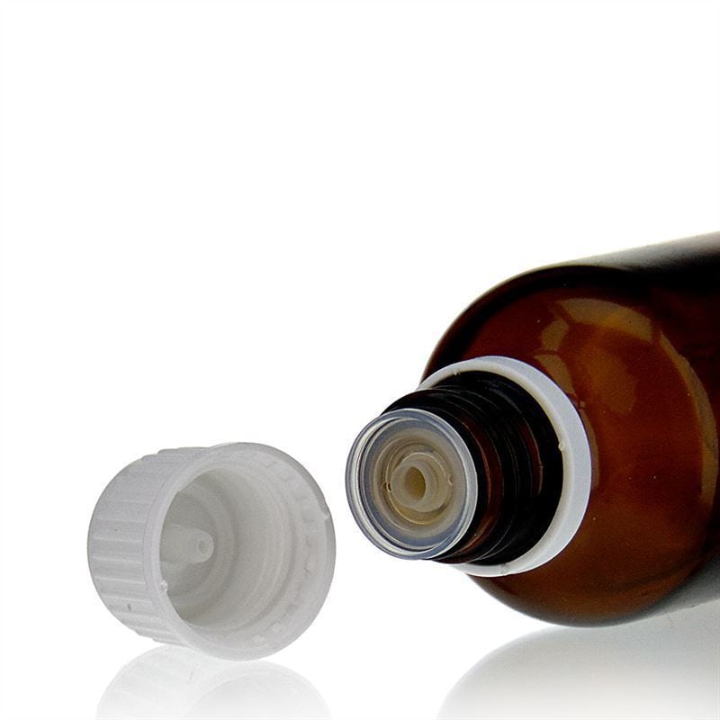 Κάλυμμα με βίδα και ενσωματωμένο σταγονόμετρο, πλαστικό PE, λευκό, για στόμιο: DIN 18 Κάλυμμα με βίδα και ενσωματωμένο σταγονόμετρο, πλαστικό PE, λευκό, για στόμιο: DIN 18